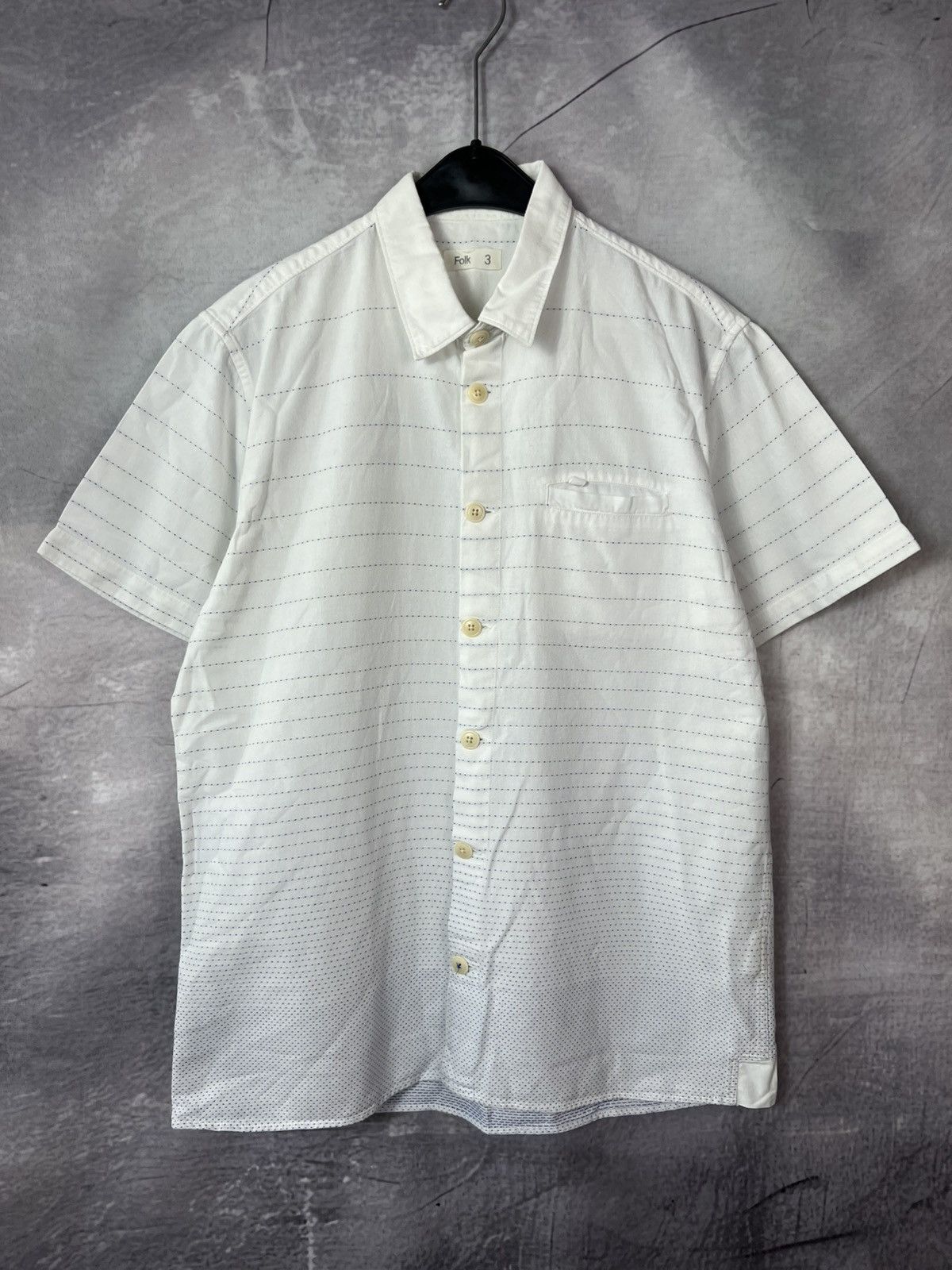 Folk Folk Graphic Striped Shirt Size US M / EU 48-50 / 2 - 1 Thumbnail
