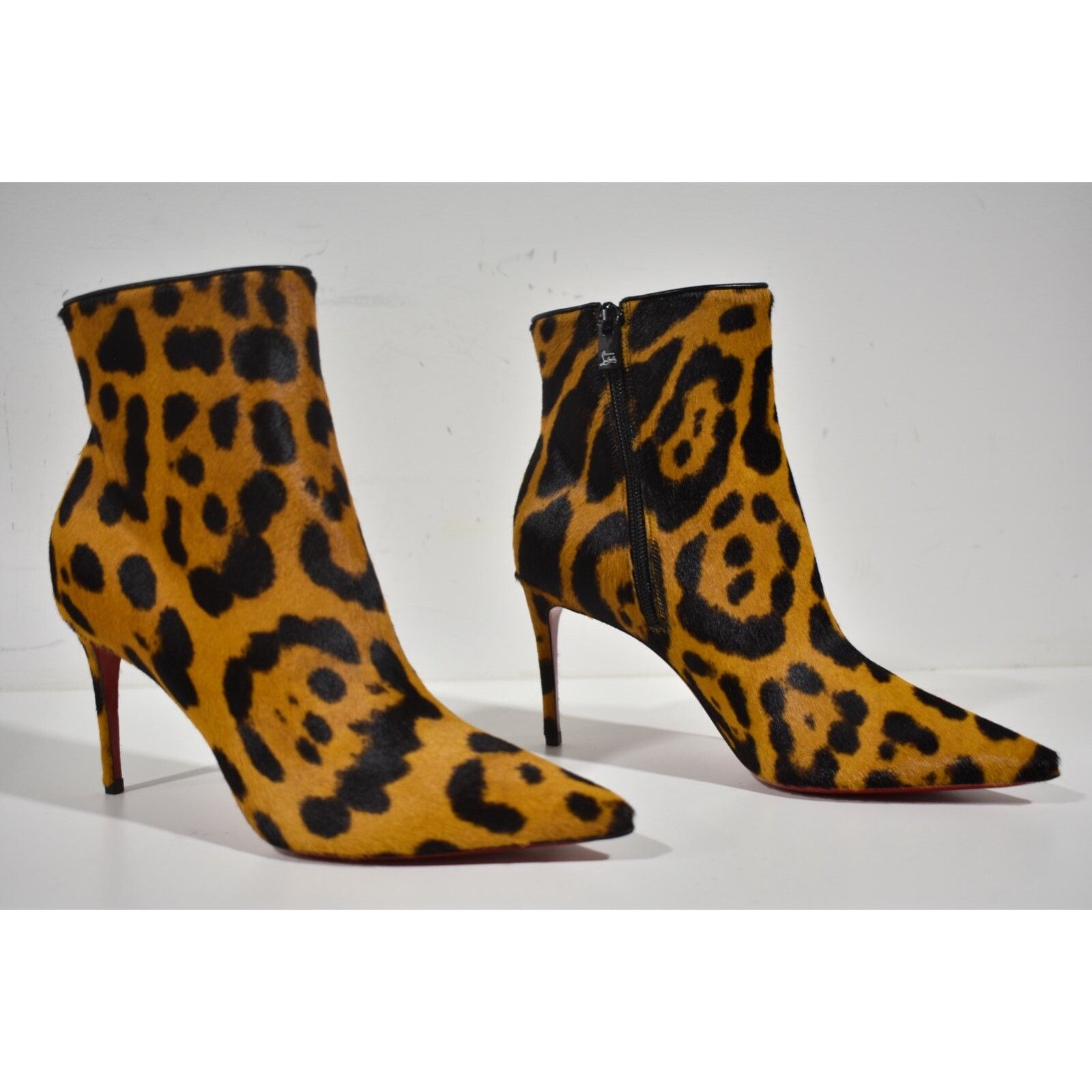 Christian Louboutin Christian Louboutin So Kate Booty 85 Black Spicy Leopard Size US 8.5 / IT 38.5 - 4 Thumbnail