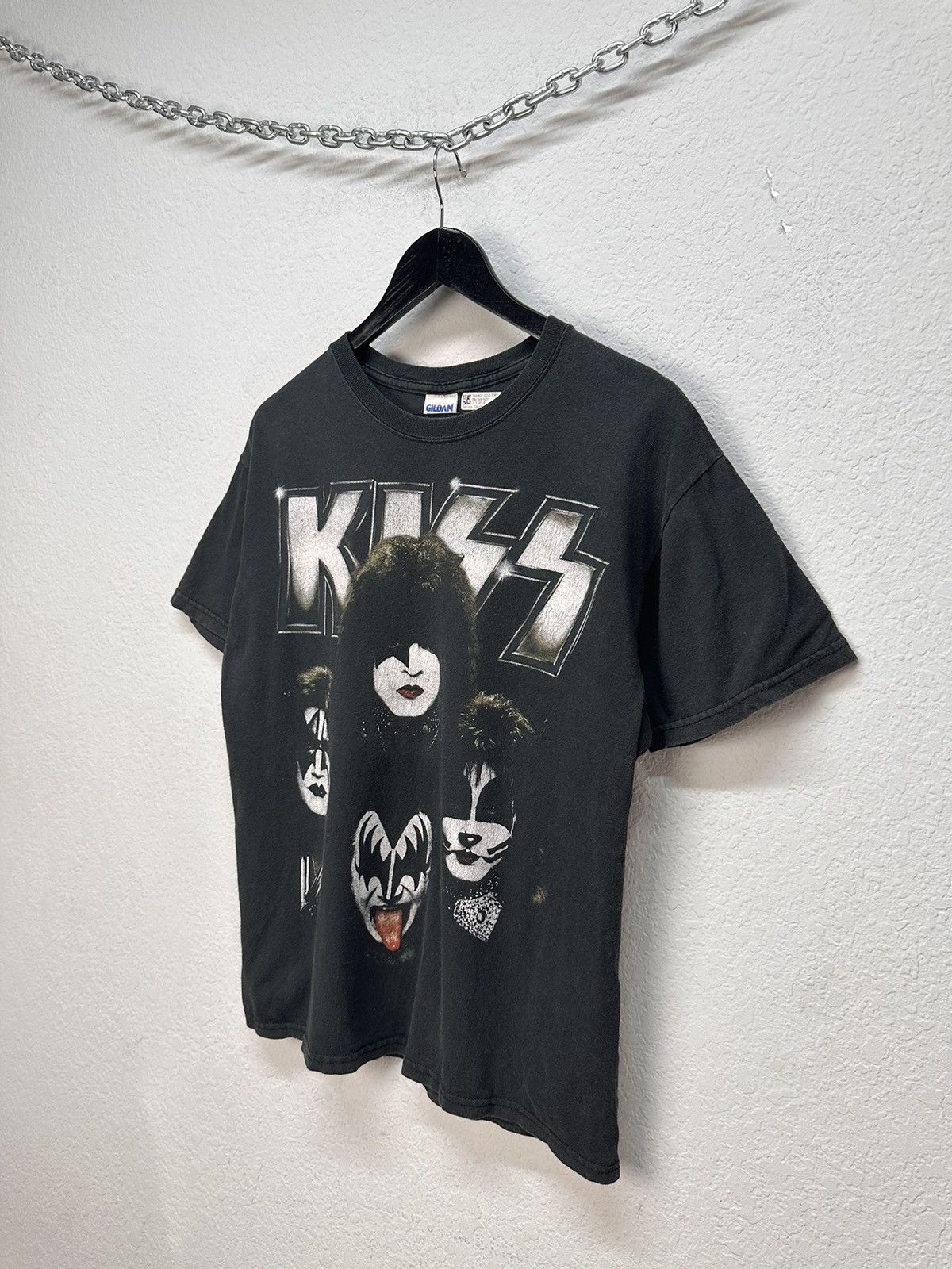 KISS Vintage Merch Kiss T-shirt Faded Punk Rock Band tee Opium Size US M / EU 48-50 / 2 - 3 Thumbnail