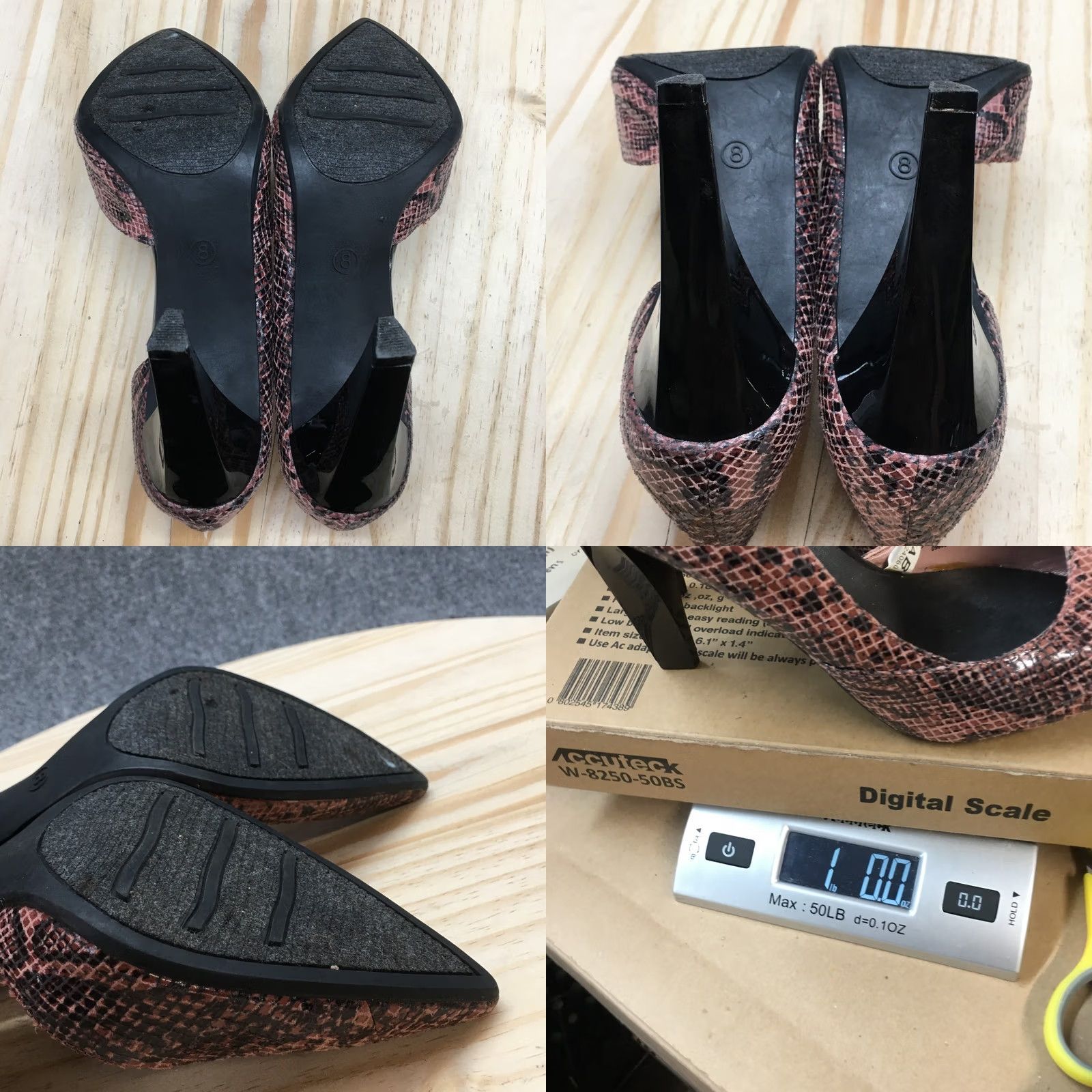 Mossimo Mossimo Heels Womens 8 Snake Print Dress Pointed Toe DOrsay Pumps Black Pink - Pump - Womens - 8 - Pink Snake Print, Mossimo Shoes Size M / US 6-8 / IT 42-44 - 9 Thumbnail