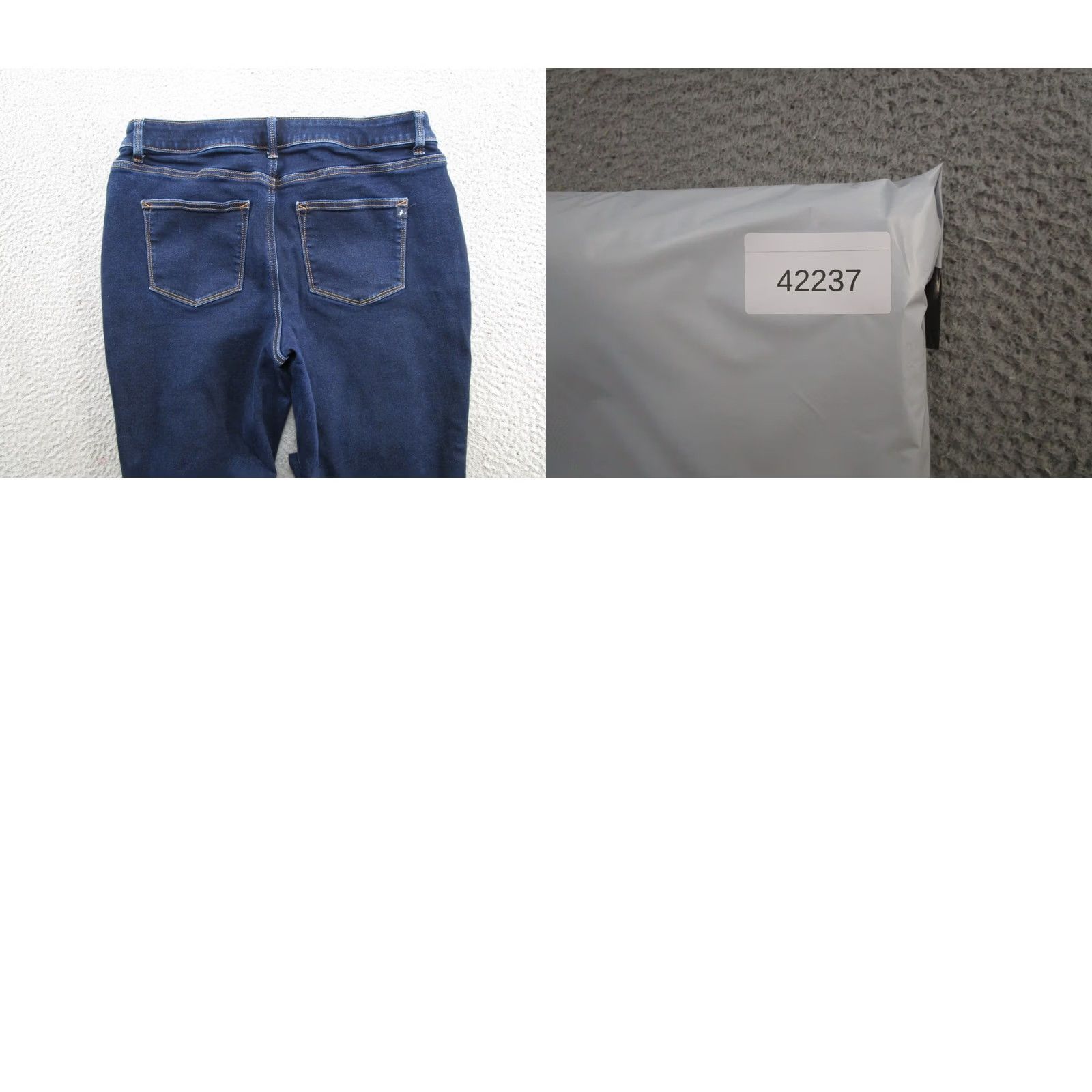 Vintage Maurices Jeans Denim Skinny Stretch Dark Wash L X Short Size L Blue 5-Pocket Style Womens Jeans Size 36" / US 14 / IT 50 - 9 Thumbnail