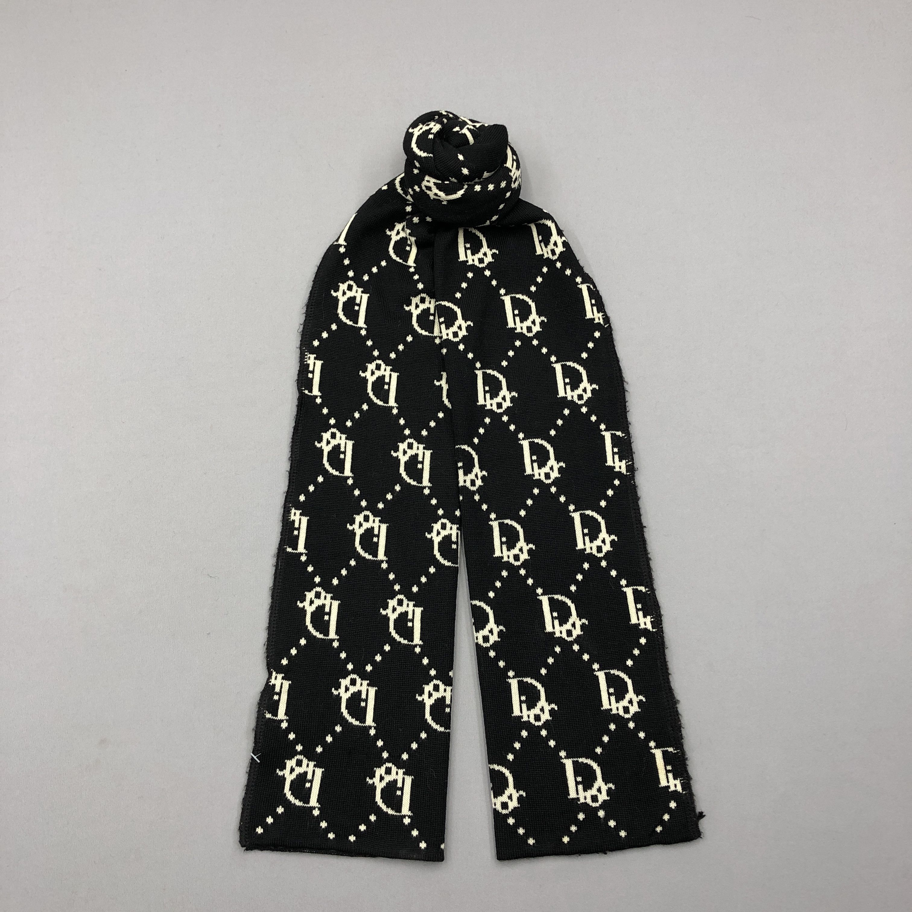 Christian Dior Monsieur Vintage Christian Dior Scarf Dior Trotter Wool Scarves Size ONE SIZE - 1 Thumbnail