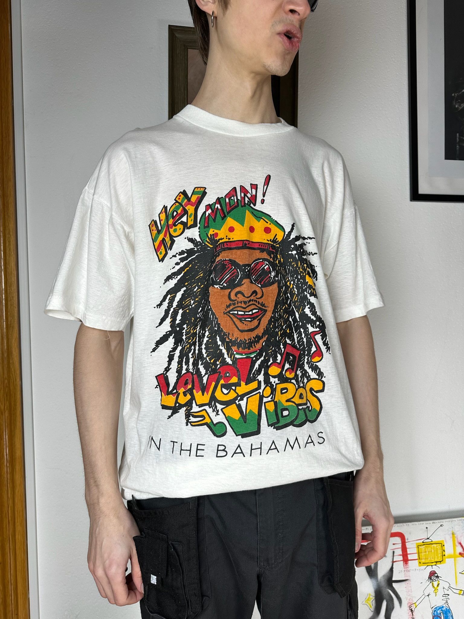Bob Marley Vintage 90s Weed Rasta Tee Smoke Cannabis styssy style Size US XL / EU 56 / 4 - 1 Thumbnail