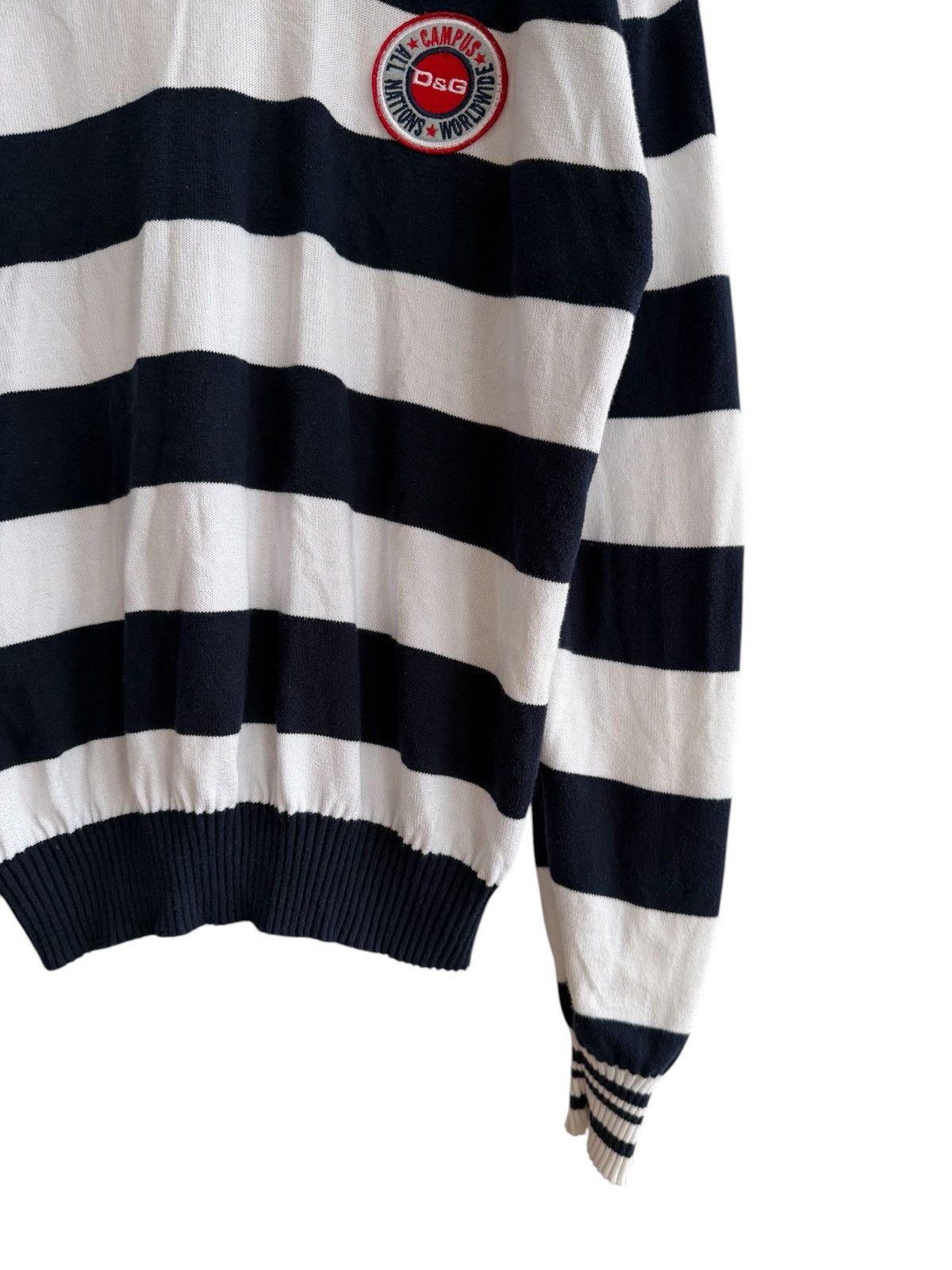 Dolce & Gabbana Dolce Gabbana Stripe Knit Sweater Size US XL / EU 56 / 4 - 5 Thumbnail