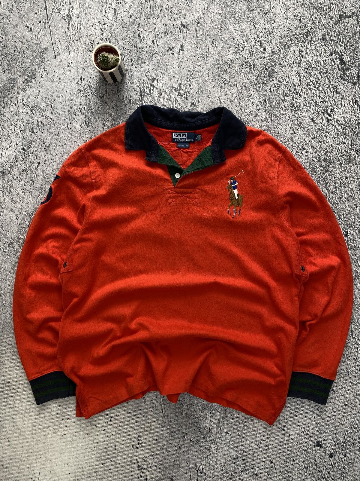 Polo Ralph Lauren × Vintage Vintage Ralph Lauren Chief Keef Longlseeve Streetwear USA 90 Size US XL / EU 56 / 4 - 1 Thumbnail