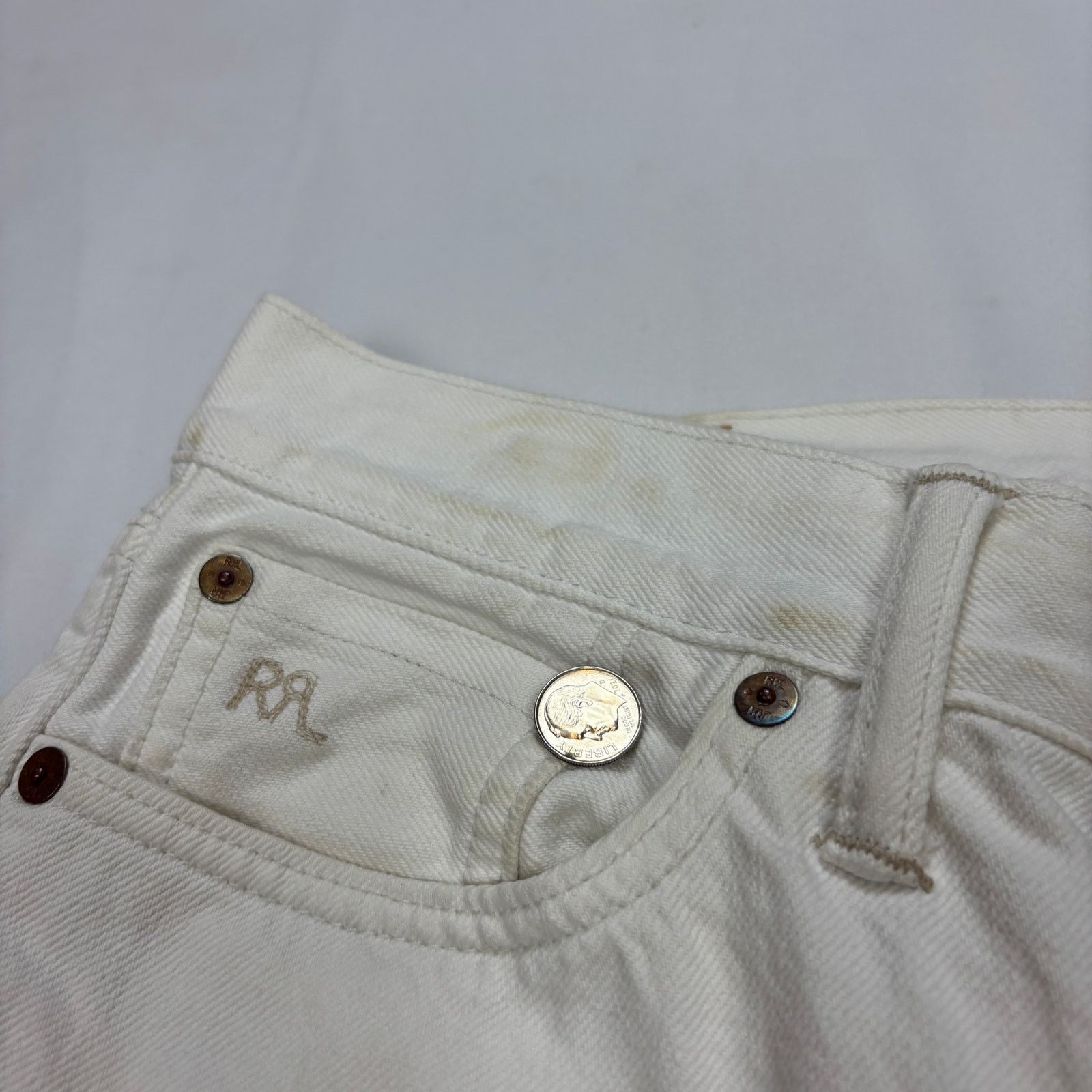 RRL Ralph Lauren RRL Double RL Slim Fit Japan Woven Selvedge Denim Jeans 29 Size US 29 - 17 Thumbnail