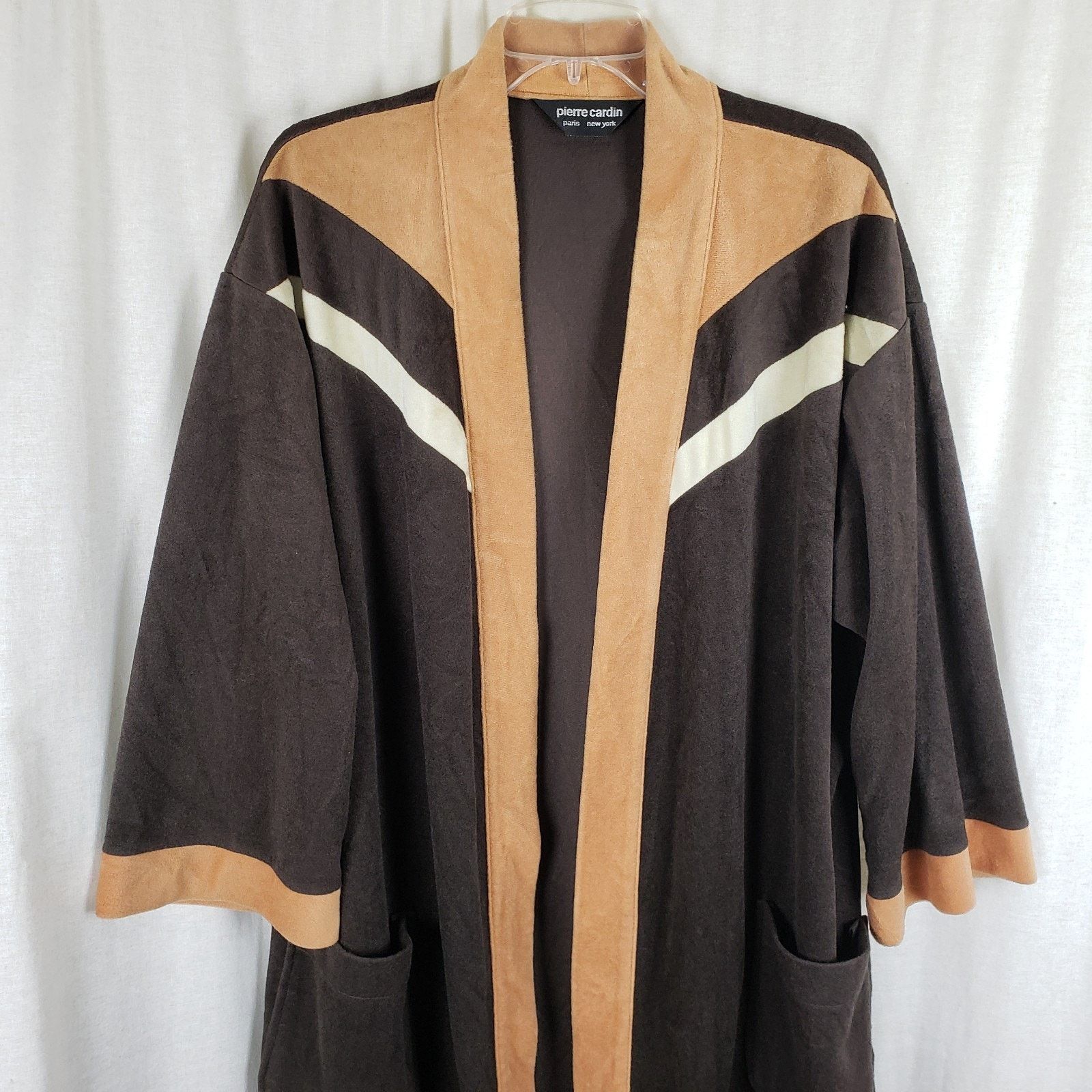 Pierre Cardin Pierre Cardin Velour Bath Robe Mens OS US Smoking Jacket 70s Size US L / EU 52-54 / 3 - 3 Thumbnail