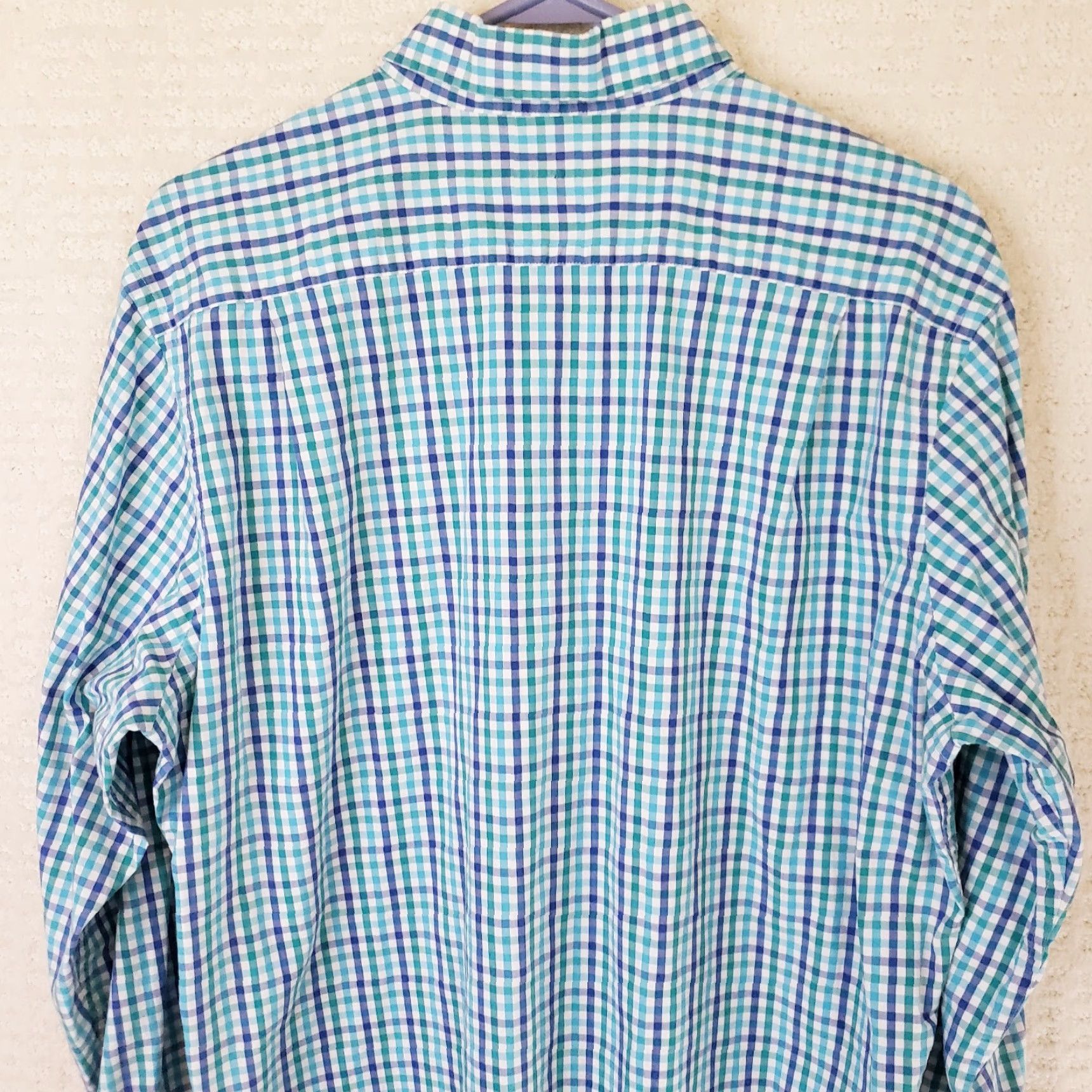 Southern Tide Southern Tide Shirt Men L Blue Green Check Classic Fit Long Sleeve Pocket Button-Up Front Size US L / EU 52-54 / 3 - 7 Thumbnail
