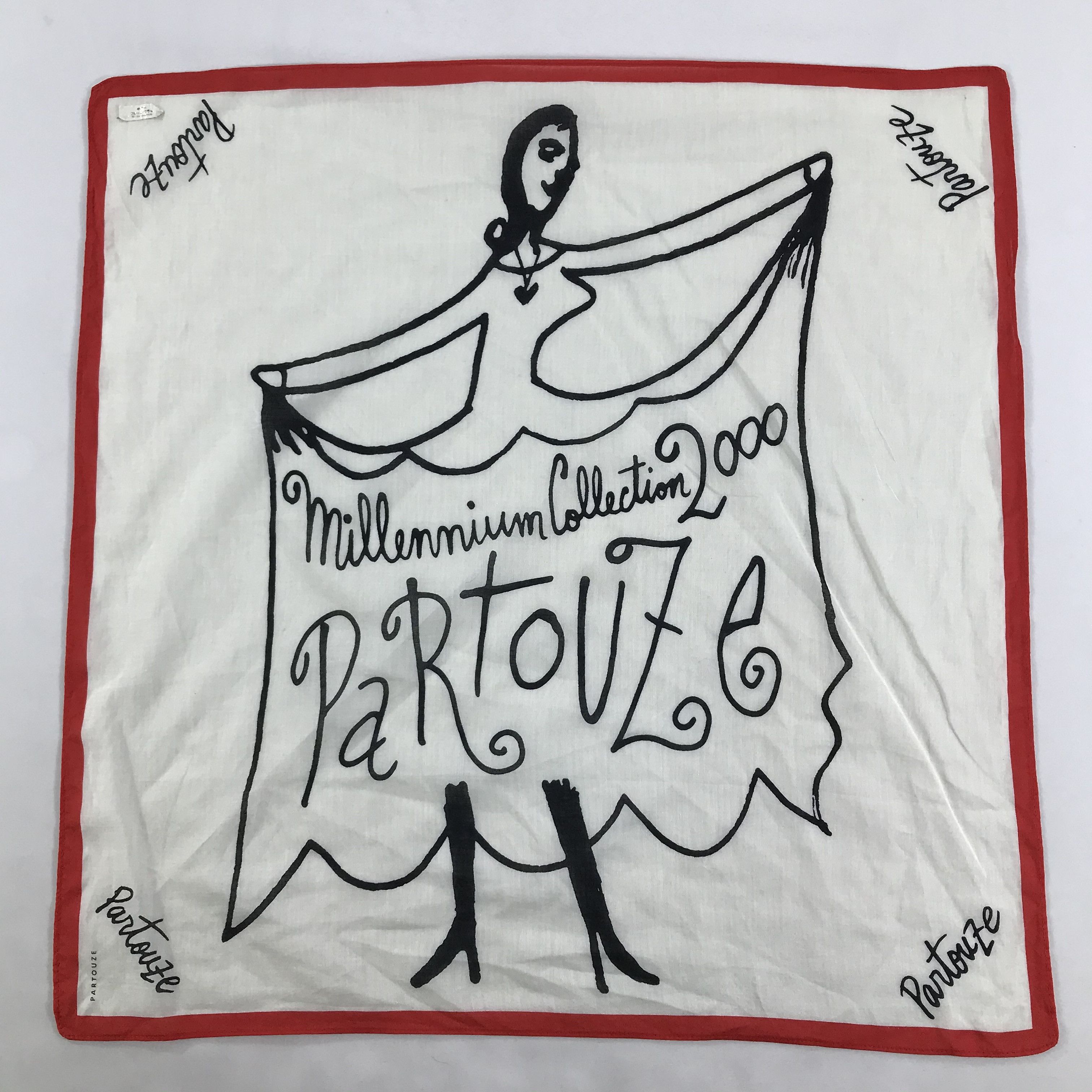 Vintage Partouze Bandana / Handkerchief / Neckerchief - S1730 Size ONE SIZE - 1 Thumbnail