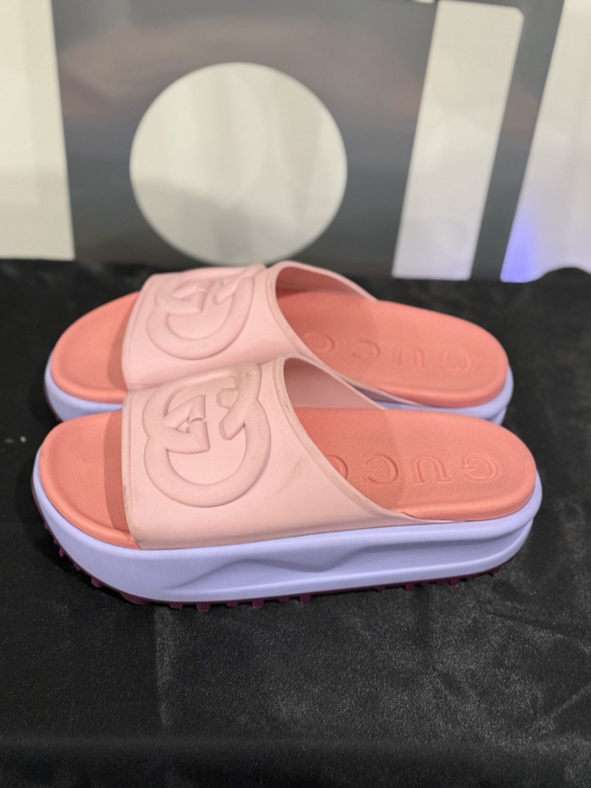 Gucci Gucci GG logo Platform Slides Size US 9 / IT 39 - 5 Thumbnail