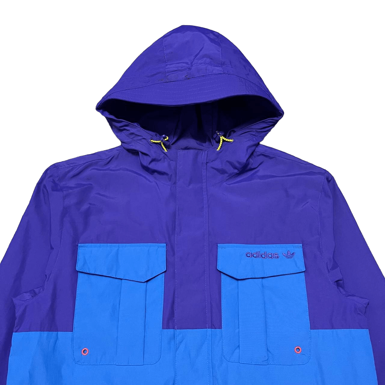 Adidas Adidas Nylon Multi Pocket Hooded Zipper Jacket Size US S / EU 44-46 / 1 - 2 Thumbnail