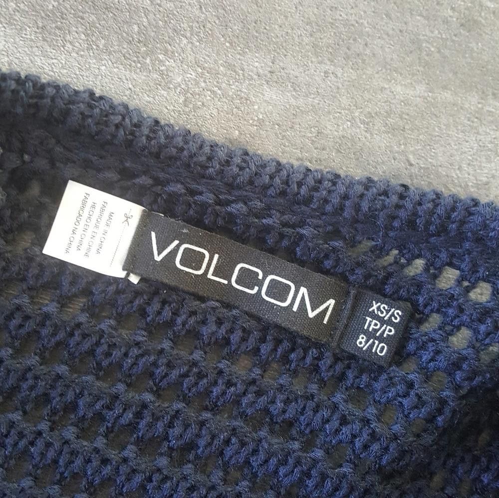 Volcom Navy Black Volcom Oversized Cardigan Long Sleeve Size M / US 6-8 / IT 42-44 - 4 Thumbnail