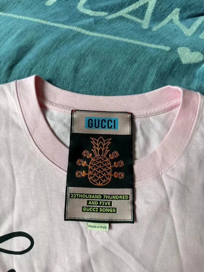 Gucci Gucci Pink pineapple short sleeves 2501-Nextarrow Size US XS / EU 42 / 0 - 2 Thumbnail