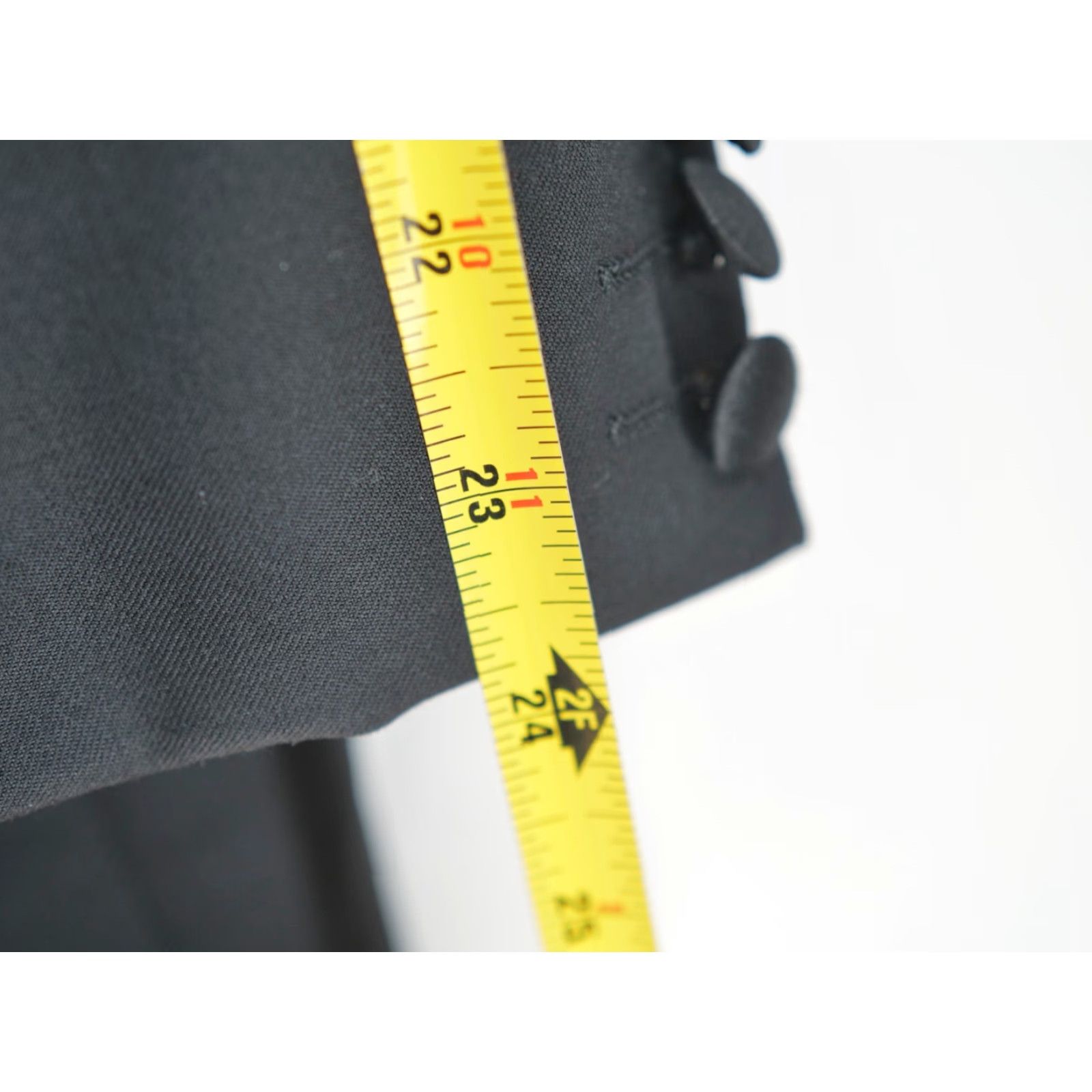 HUGO BOSS Super 100 Wool Satin Trim Jacket TUXEDO Suit 42R Mens Double-Breasted Notch Lapel Regular Slim Inner Pockets Dry Clean Only Black