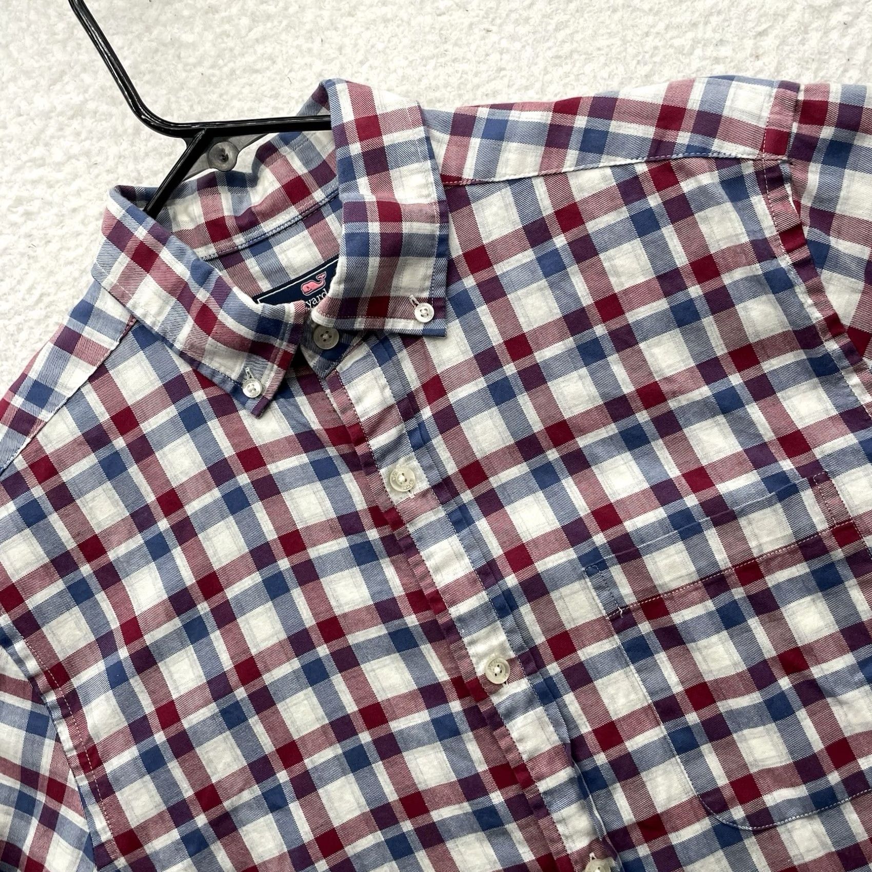 Vineyard Vines Vineyard Vines Murray Shirt Mens S Classic Fit Red Blue Plaid Check Preppy Size US S / EU 44-46 / 1 - 2 Thumbnail