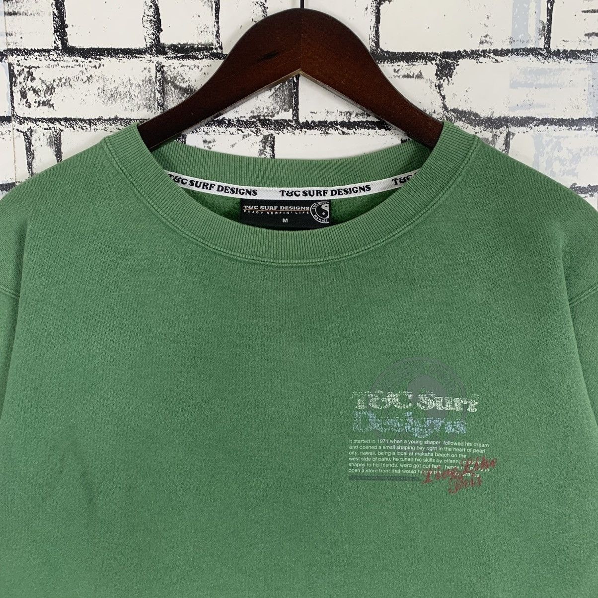 Designer × Vintage Vintage Surf Brand T&C Surf Design Made in Aloha State Size M / US 6-8 / IT 42-44 - 2 Thumbnail