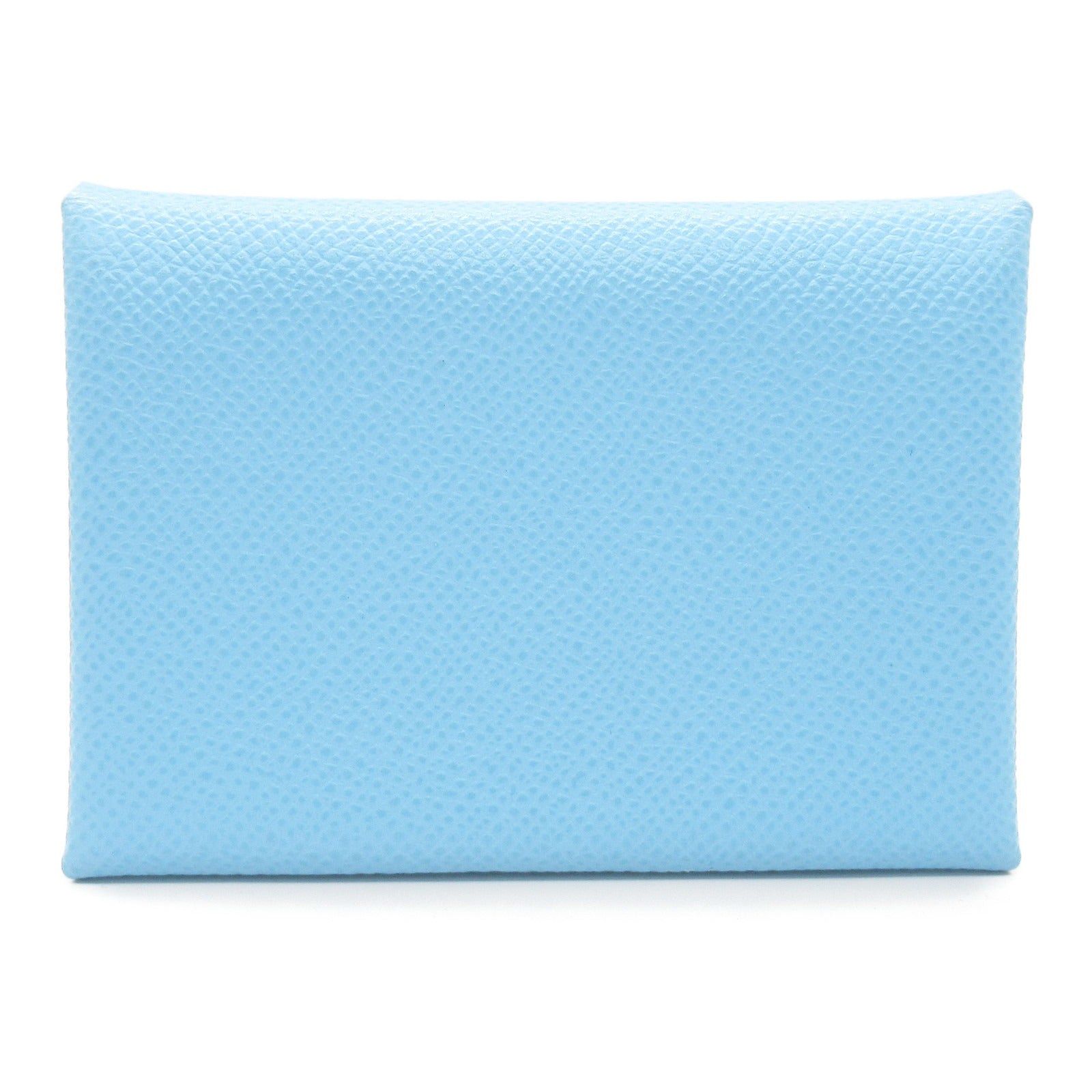 Hermes Hermes Calviduo Celeste Card Case Leather Veau Epsom Blue Silver Hardware B Stamp Size ONE SIZE - 1 Thumbnail