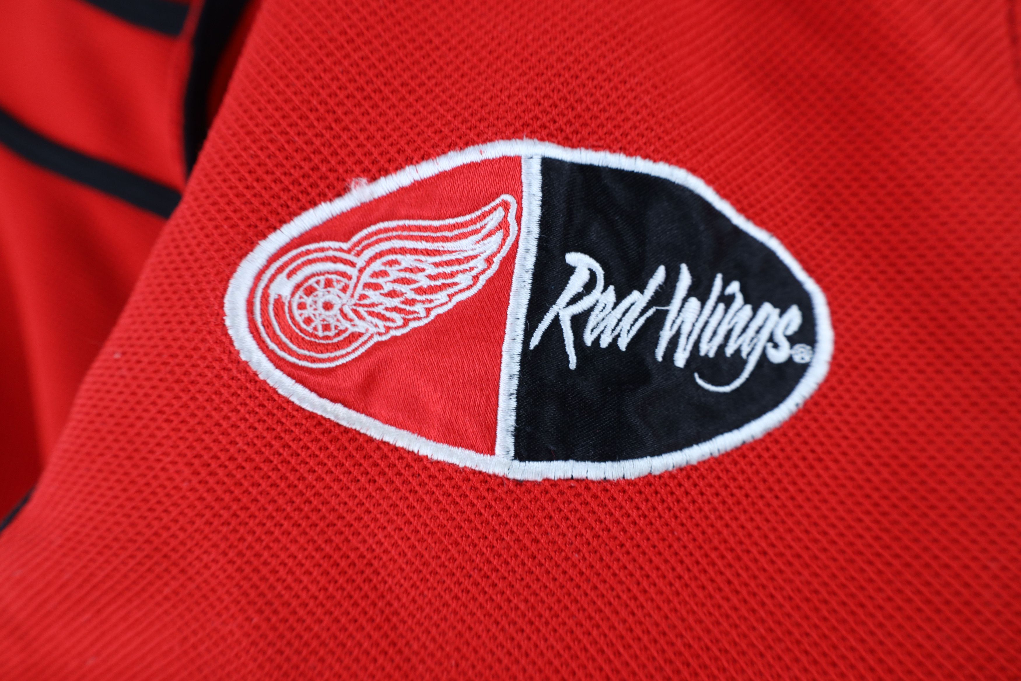 Vintage Vintage 90s Detroit Red Wings Hockey Baseball Jersey Red Size US XL / EU 56 / 4 - 4 Thumbnail