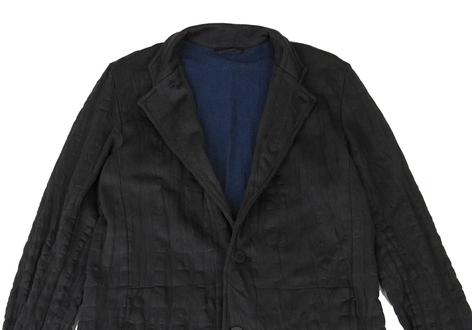 Issey Miyake Poly Cotton Shibori Jersey Set Up in Black Size 3 Size US L / EU 52-54 / 3 - 3 Thumbnail