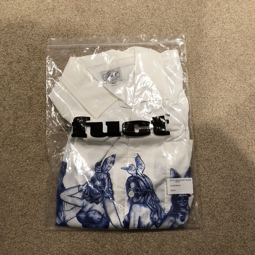 FUCT 2020 FUCT Death Bunny Aloha Shirt Size US XL / EU 56 / 4 - 7 Thumbnail