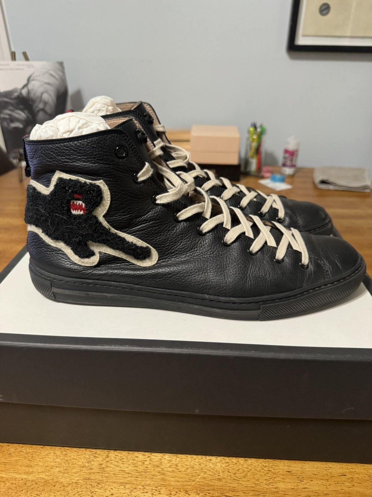 Gucci Alessandro Michele Hi-top Panther Sneakers | Grailed