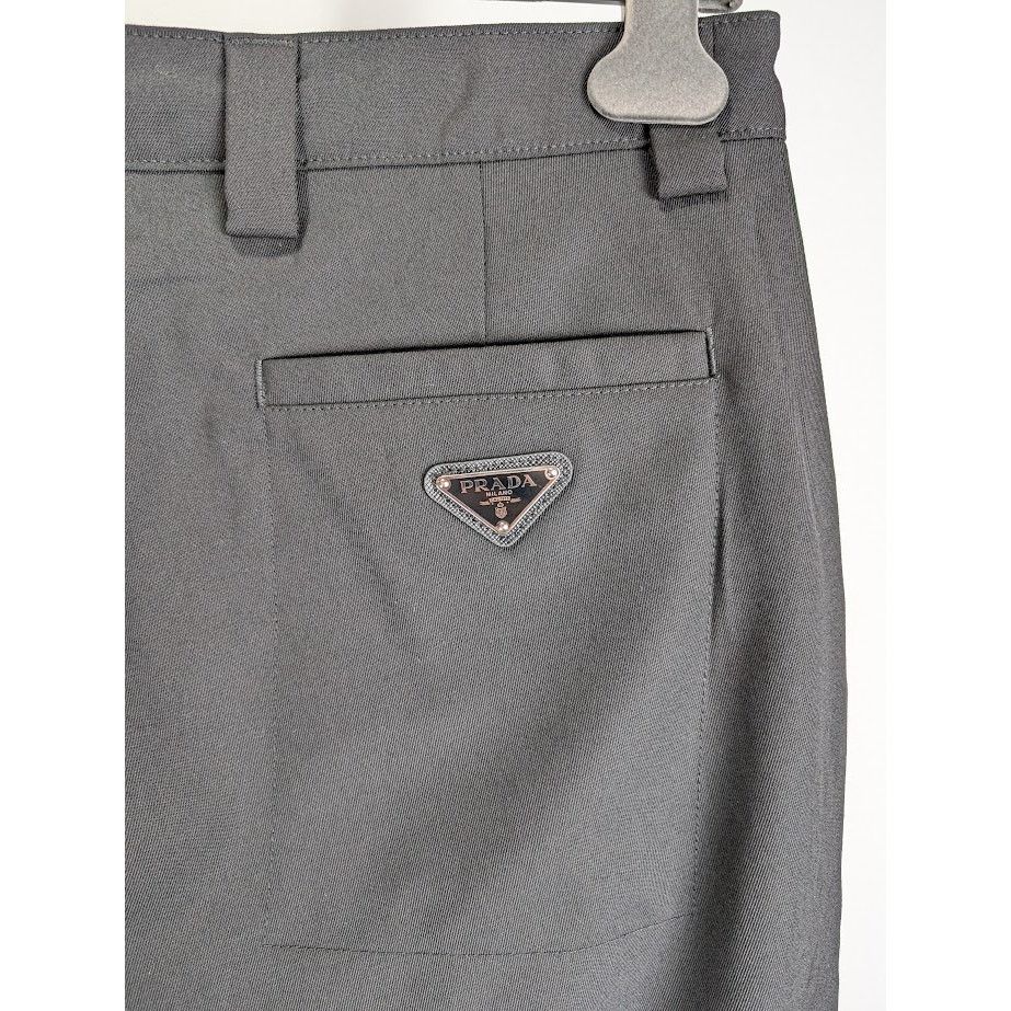 Prada o1rshd1 Gabardine Pants in Nero Size US 34 / EU 50 - 13 Thumbnail