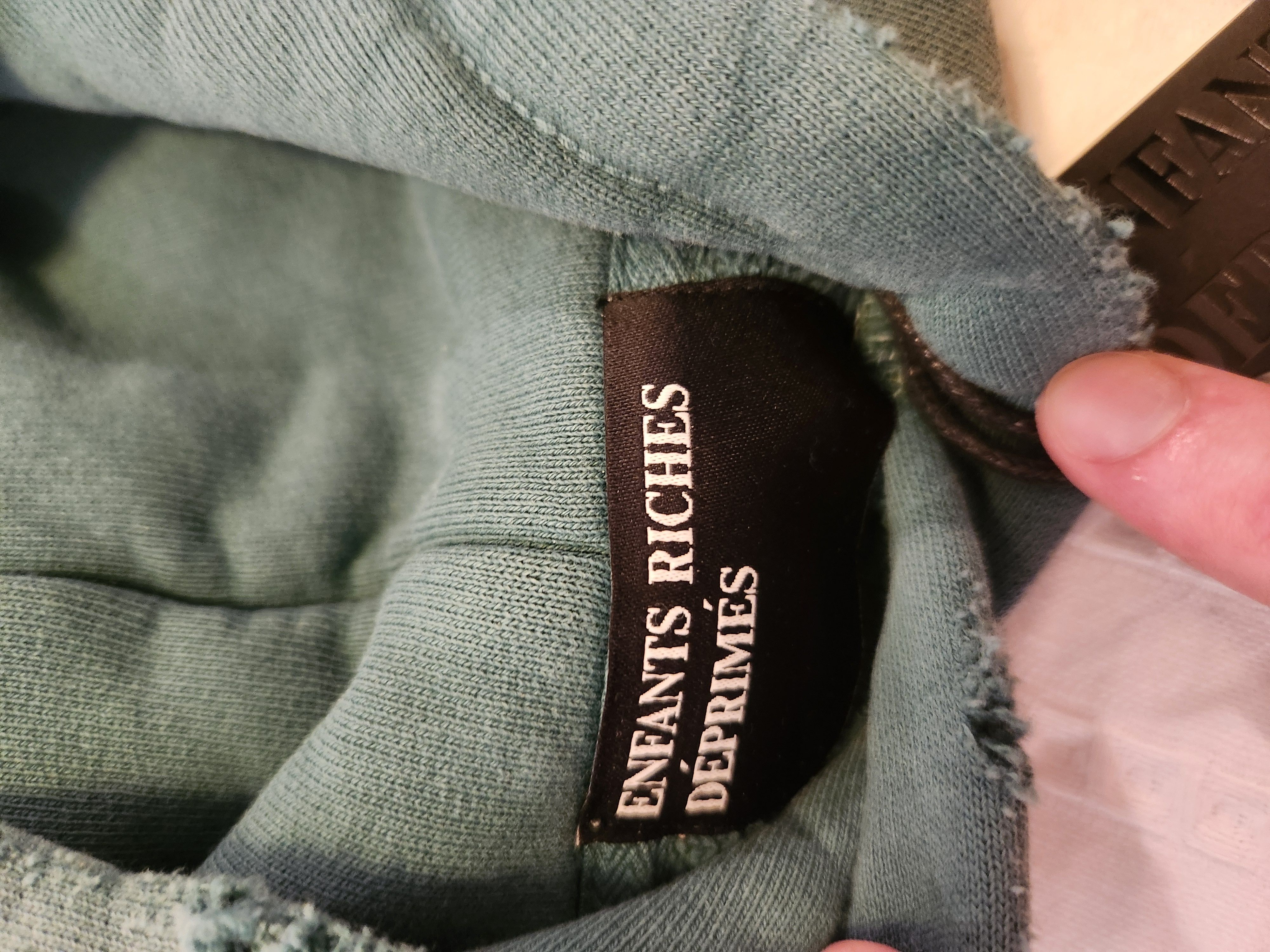 Enfants Riches Deprimes Distressed Green Classic Logo Hoodie Size US M / EU 48-50 / 2 - 1 Thumbnail