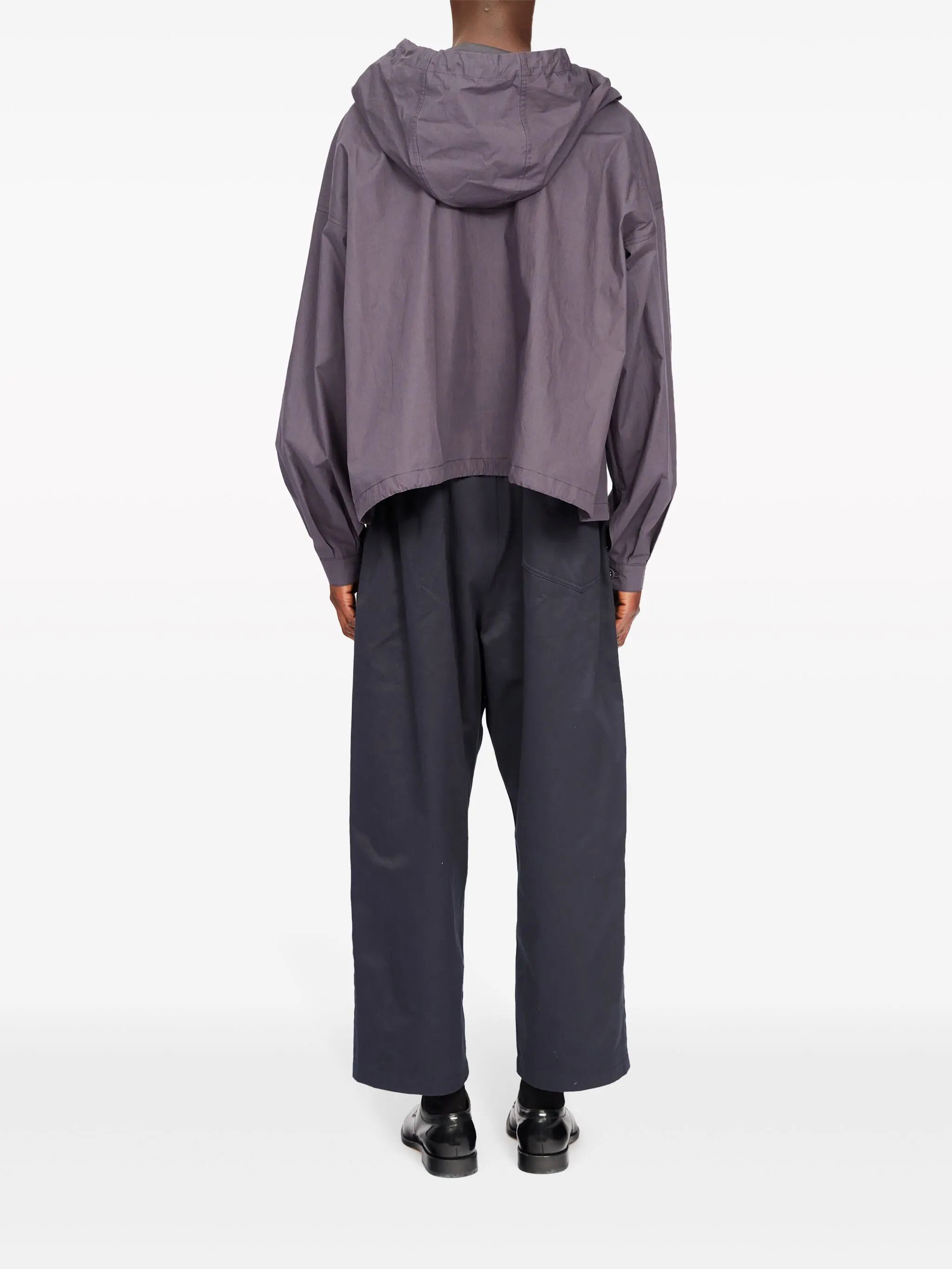 Maison Margiela o1w1db10126 Coated Hooded Jacket in Purple Size US S / EU 44-46 / 1 - 6 Thumbnail