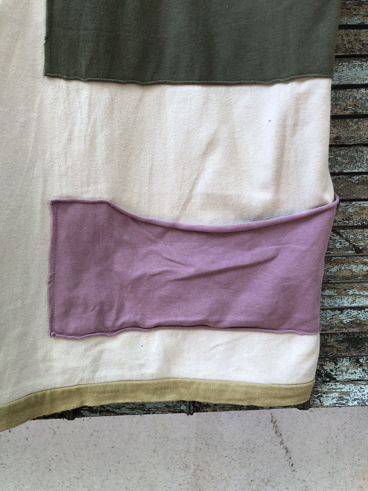 Japanese Brand × Vintage Japanese Brand Dip Co.jp Issey Miyake Patchwork Style Tshirt Size US L / EU 52-54 / 3 - 15 Thumbnail