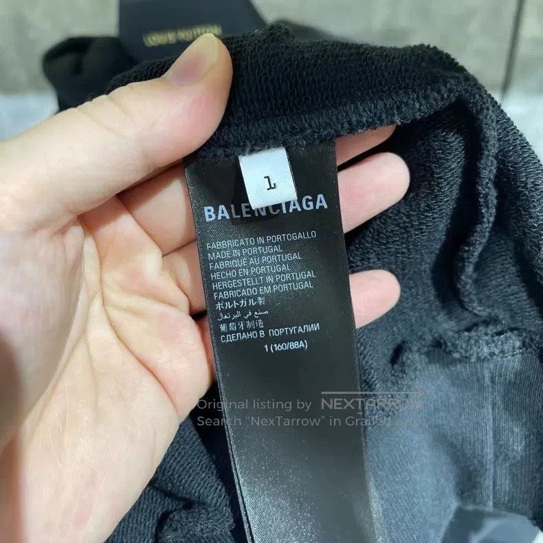 Balenciaga Balenciaga Letter embroidered logo hooded sweatshirt Size US S / EU 44-46 / 1 - 7 Thumbnail