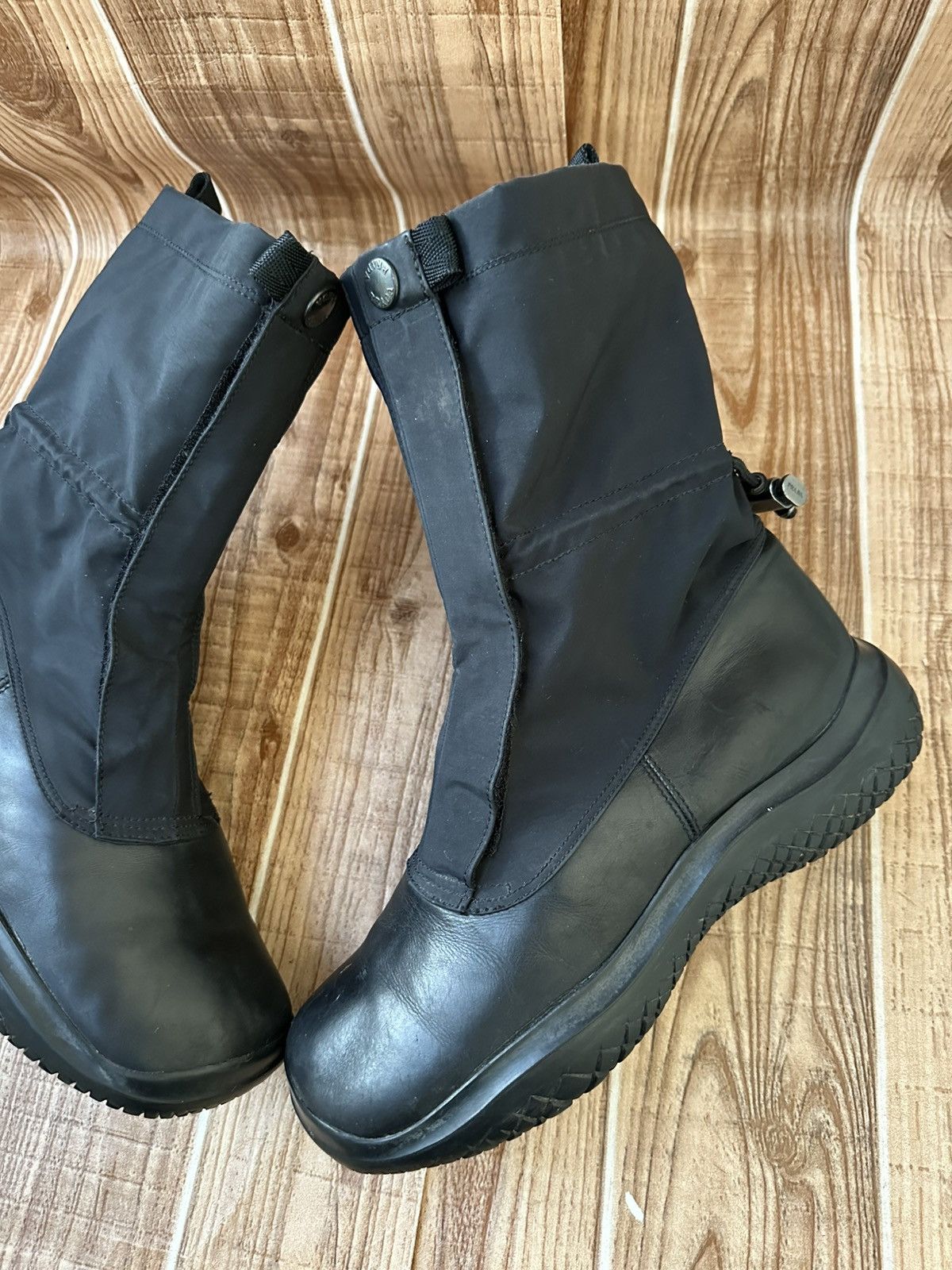 Prada Prada FW 1999 Boots - Black leather Boots Size US 7 / EU 40 - 7 Thumbnail