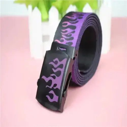 Japanese Brand Flame Print Belt Size ONE SIZE - 2 Thumbnail