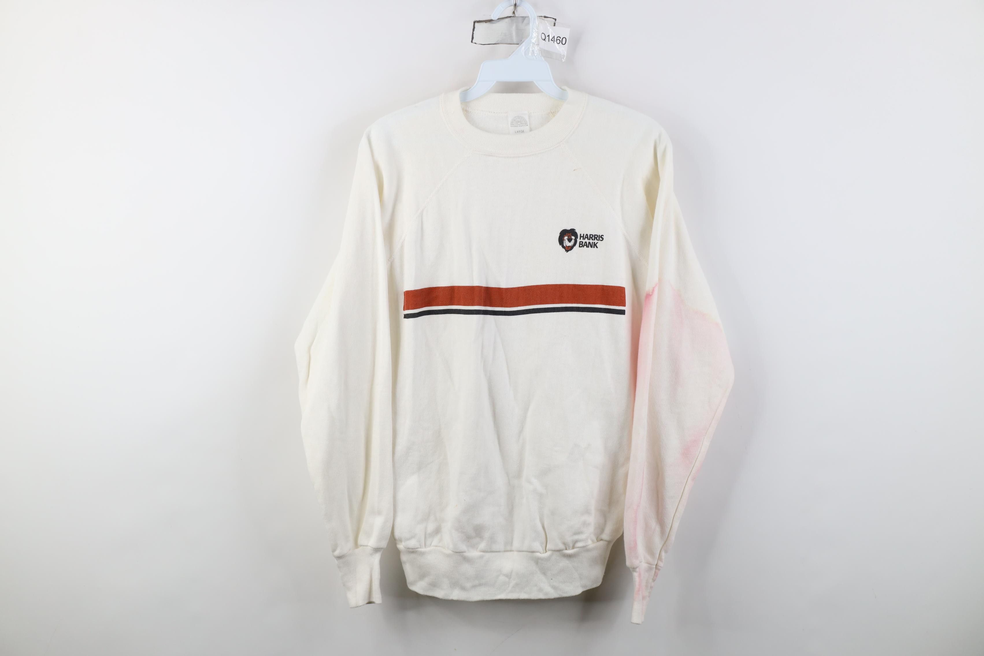 Vintage Vintage 70s 80s Lion Harris Bank Crewneck Sweatshirt USA Size L / US 10 / IT 46 - 1 Thumbnail