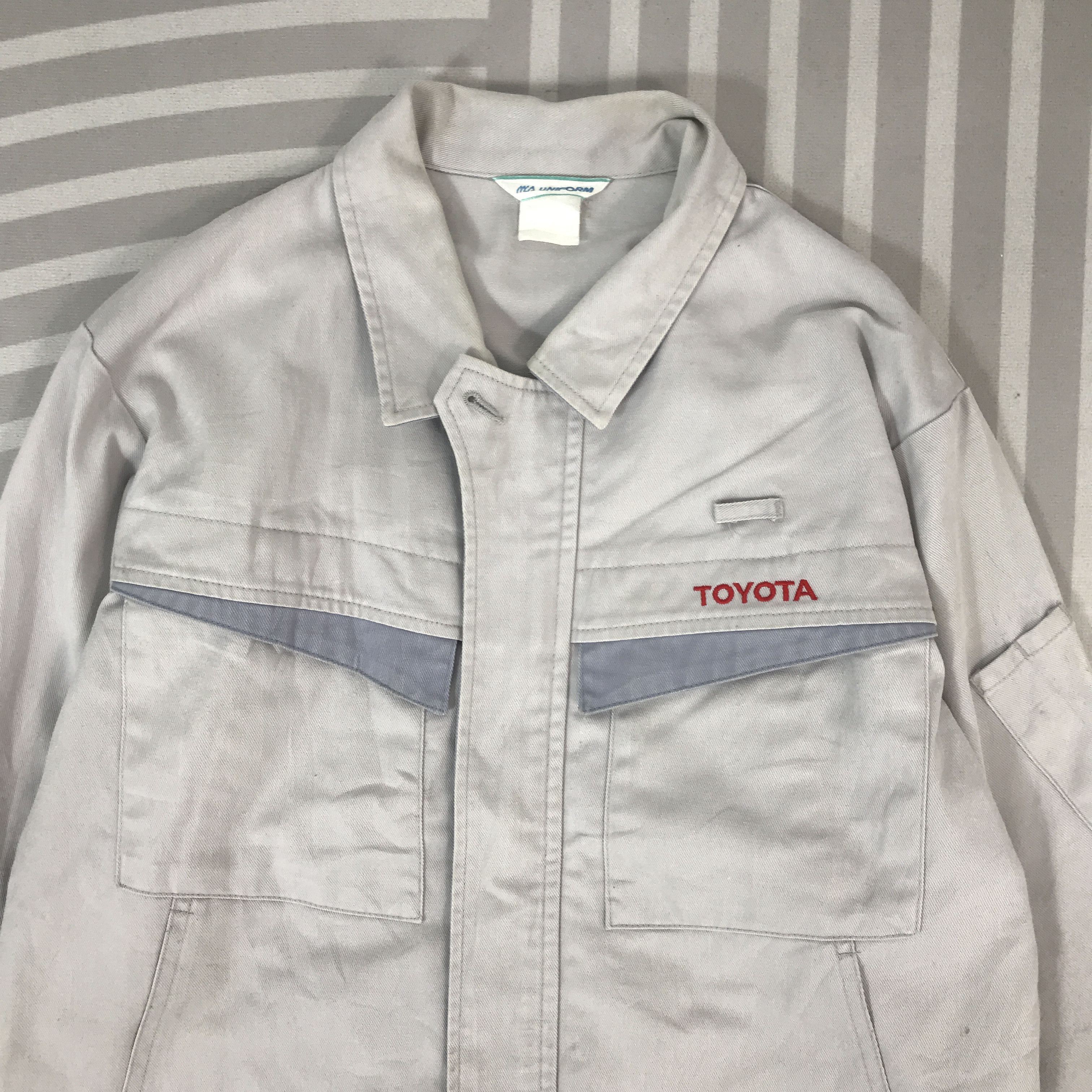 Japanese Brand × Vintage Vintage Toyota Racing Japan uniform working Jacket Size US M / EU 48-50 / 2 - 2 Thumbnail