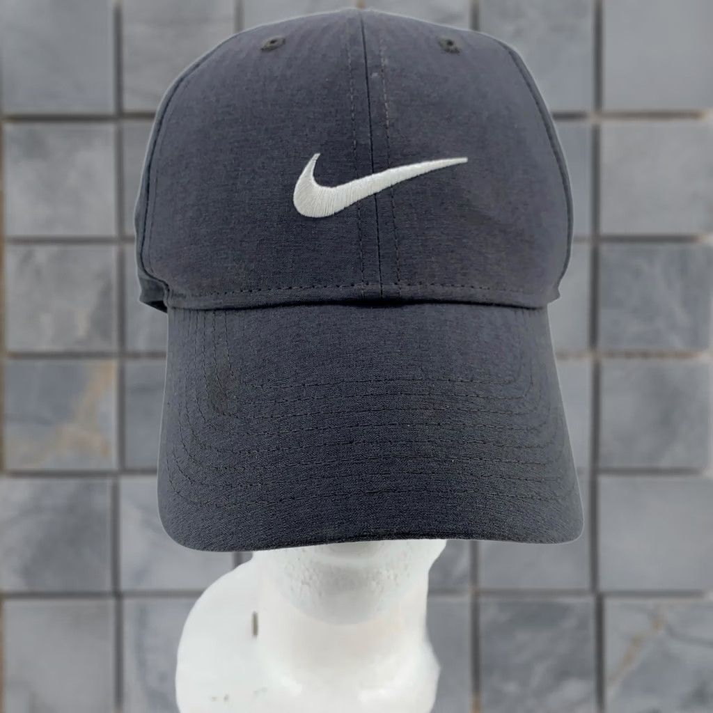 Nike Nike Hat Cap Strap Back Dri-FIT Legacy91 Lightweight Mens One Size Gray Adjustable Breast: breathable moisture-wicking microfiber baseball cap Size ONE SIZE - 1 Thumbnail