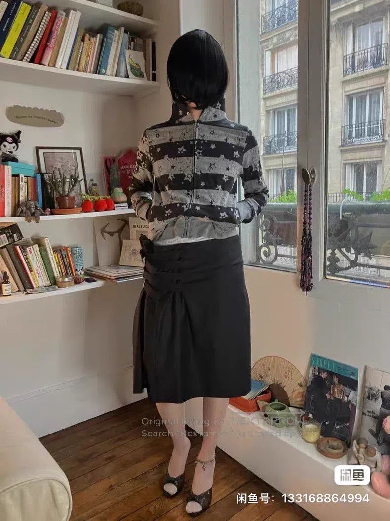Dries Van Noten Dries Van Noten Black Midi Skirt Size 26" / US 2 / IT 38 - 6 Thumbnail