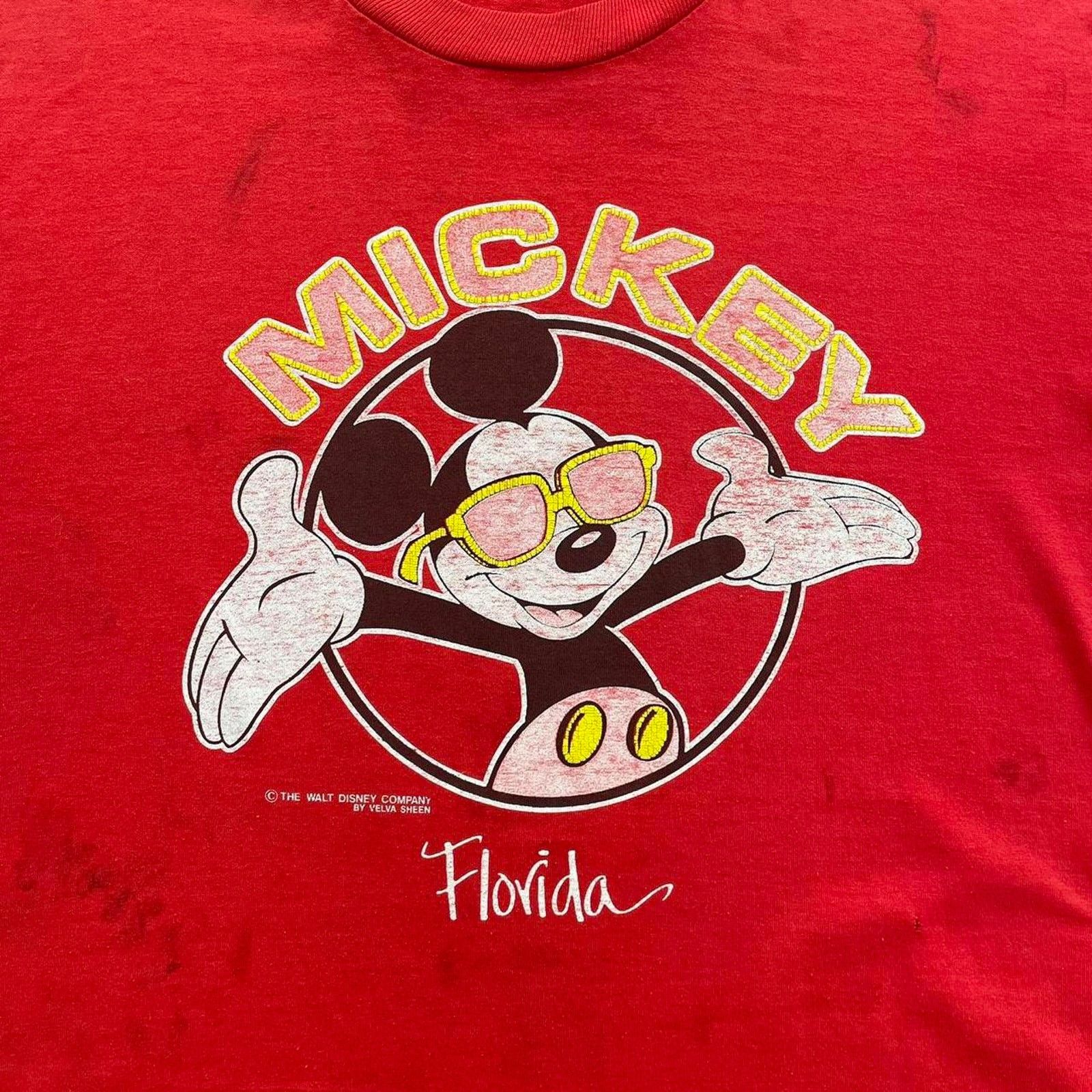 Vintage Vintage Mickey Mouse Distressed T-shirt Size US L / EU 52-54 / 3 - 2 Thumbnail