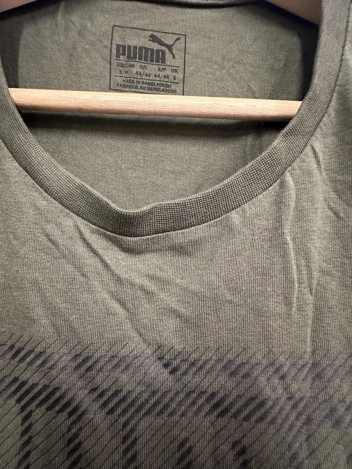 Puma Puma Men's Olive Green Graphic T-Shirt Size L Size ONE SIZE - 3 Thumbnail