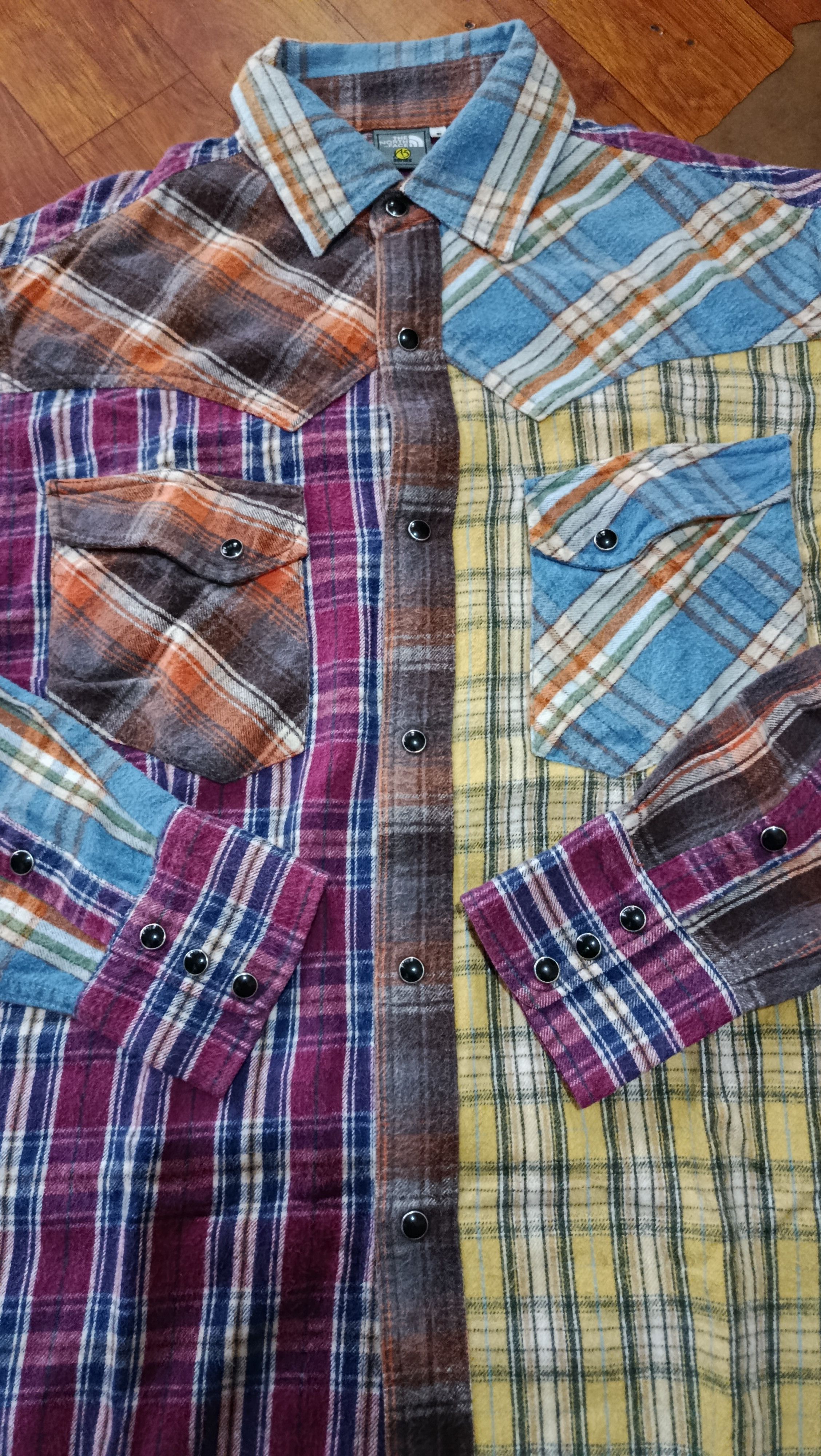 The North Face The North Face Flannel Shirt A5 Plaid Patchwork Size S fit M Size US S / EU 44-46 / 1 - 8 Thumbnail