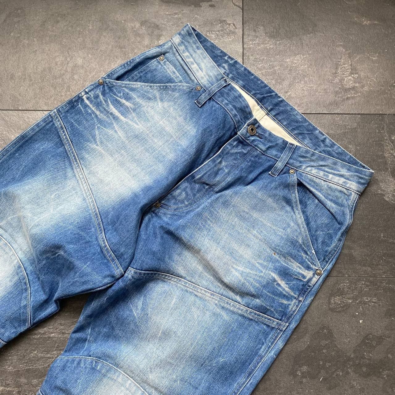 G-Star × Vintage Vintage g star baggy blue denim jeans Size US 34 / EU 50 - 9 Thumbnail