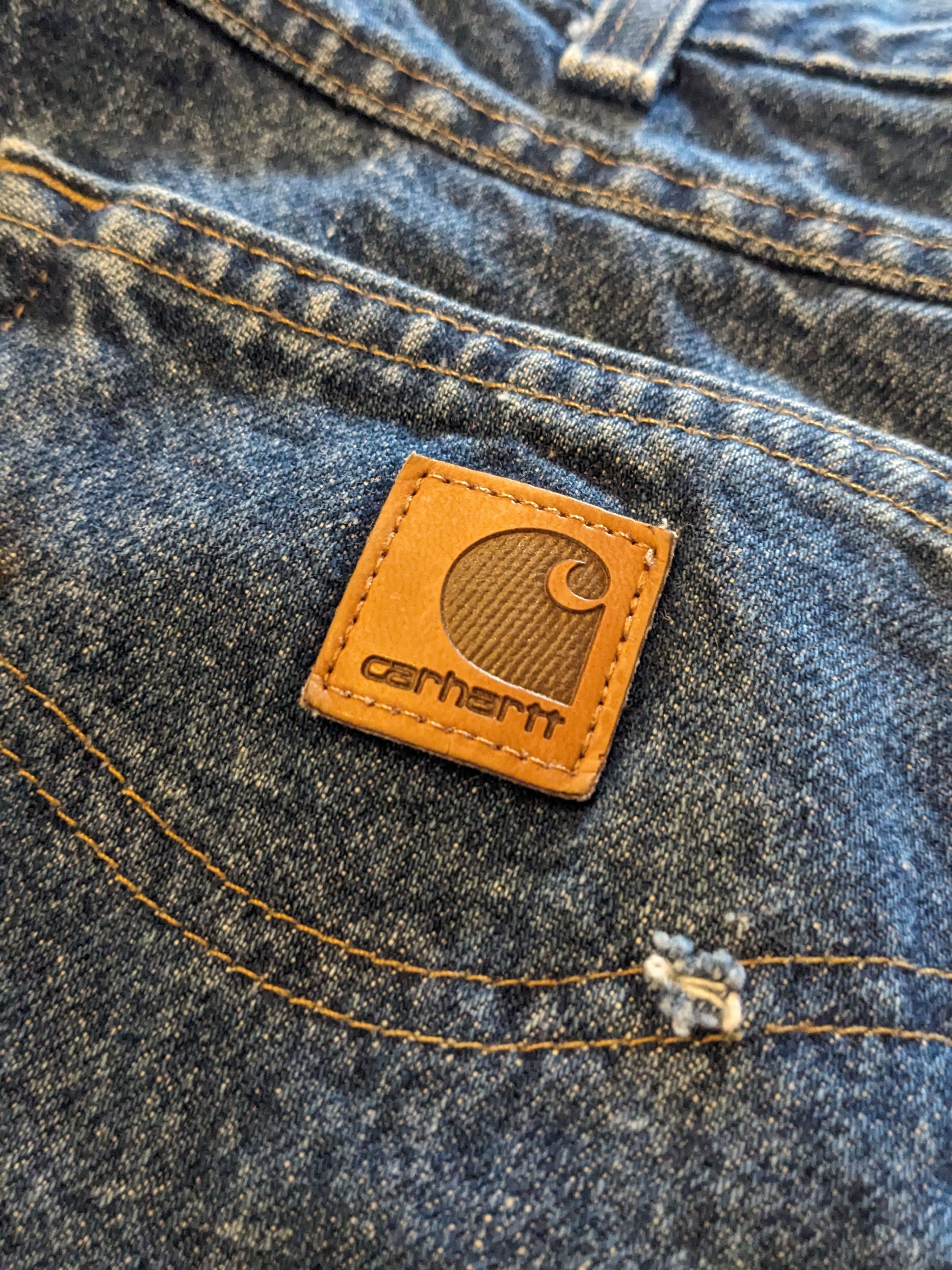 Carhartt × Vintage Carhartt B172 DST 35 x 32 Relaxed Fit Flannel Lined Denim Size US 35 - 2 Thumbnail