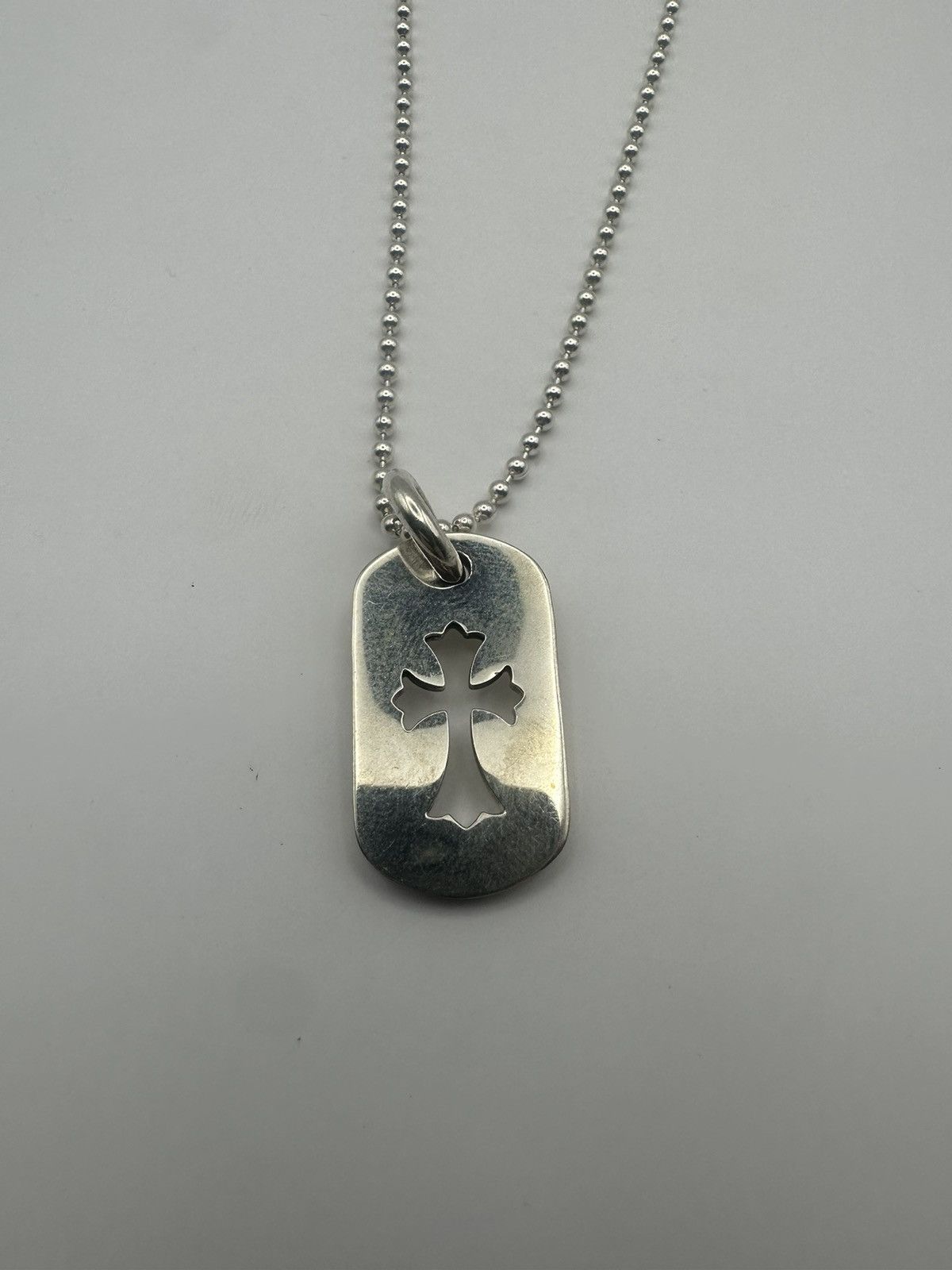 Chrome Hearts Chrome hearts silver cross cut out dog tag Size ONE SIZE - 1 Thumbnail