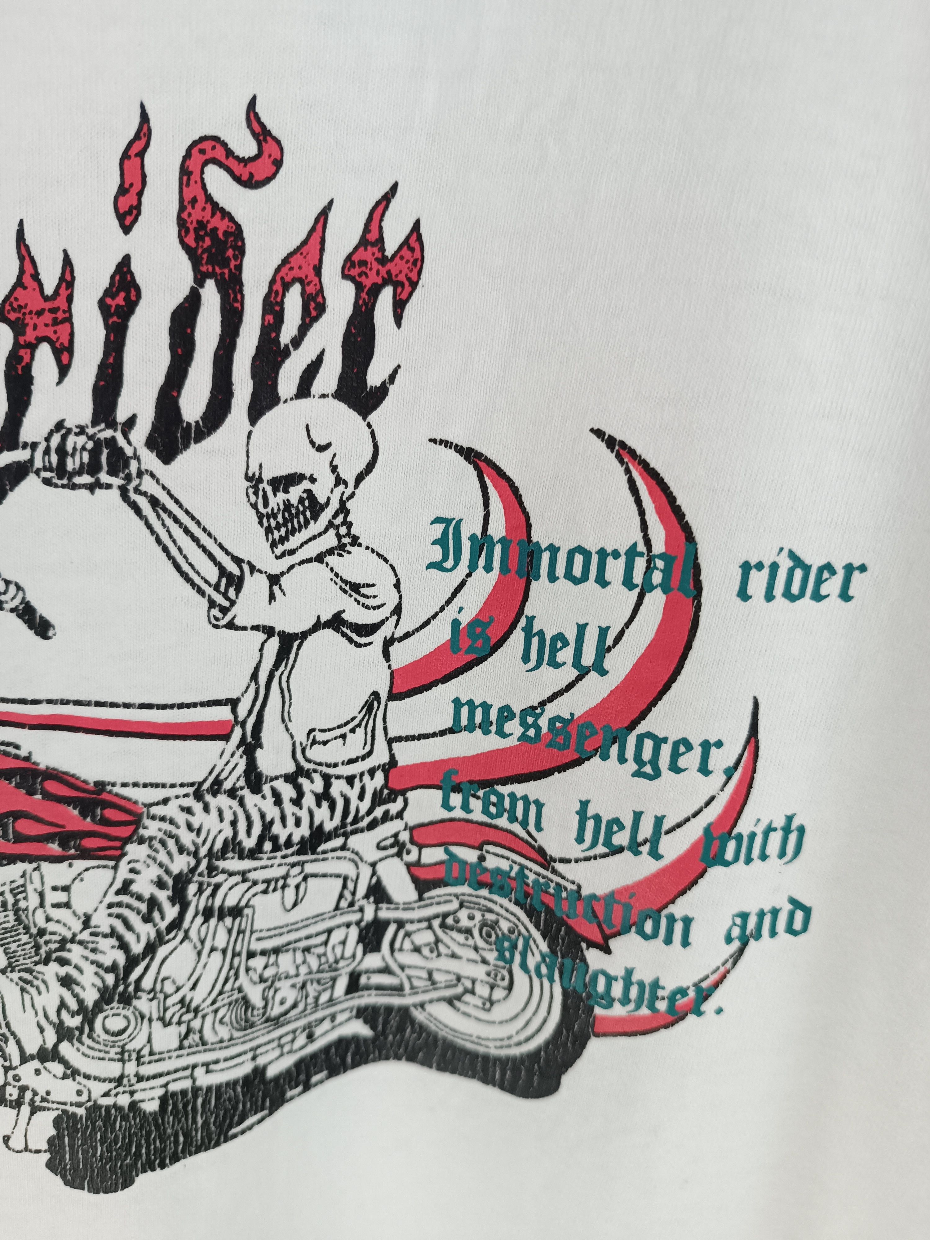 Vintage VINTAGE IMMORTAL RIDER HARLEY WEST COAST CHOPPERS SKULL FIRE Size US M / EU 48-50 / 2 - 13 Thumbnail