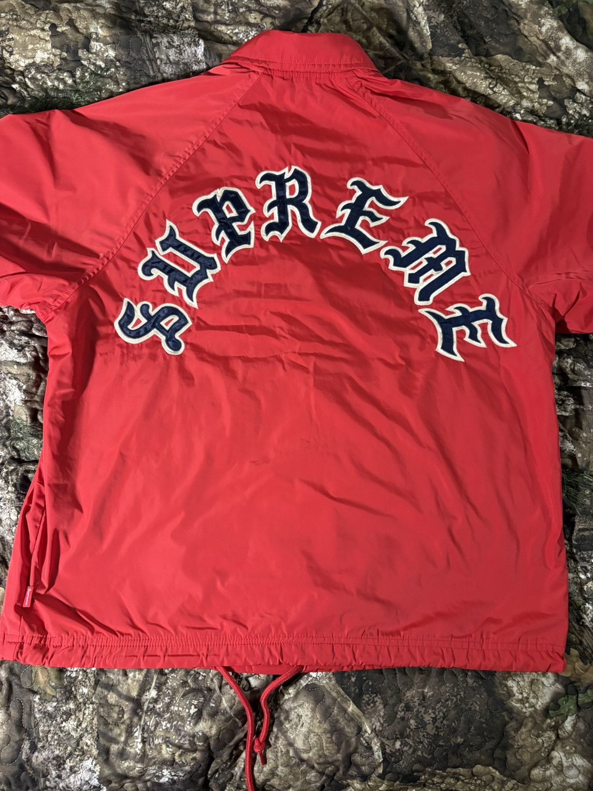 Supreme Supreme f/w25’ Old English Arc Coaches Jacket Size US M / EU 48-50 / 2 - 7 Thumbnail