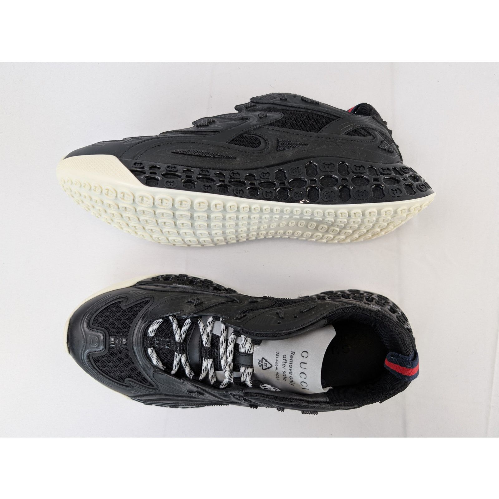 Gucci o1rshd1 Cub3d Trainer Sneakers in black Demetra and mesh Size US 8.5 / EU 41-42 - 3 Thumbnail