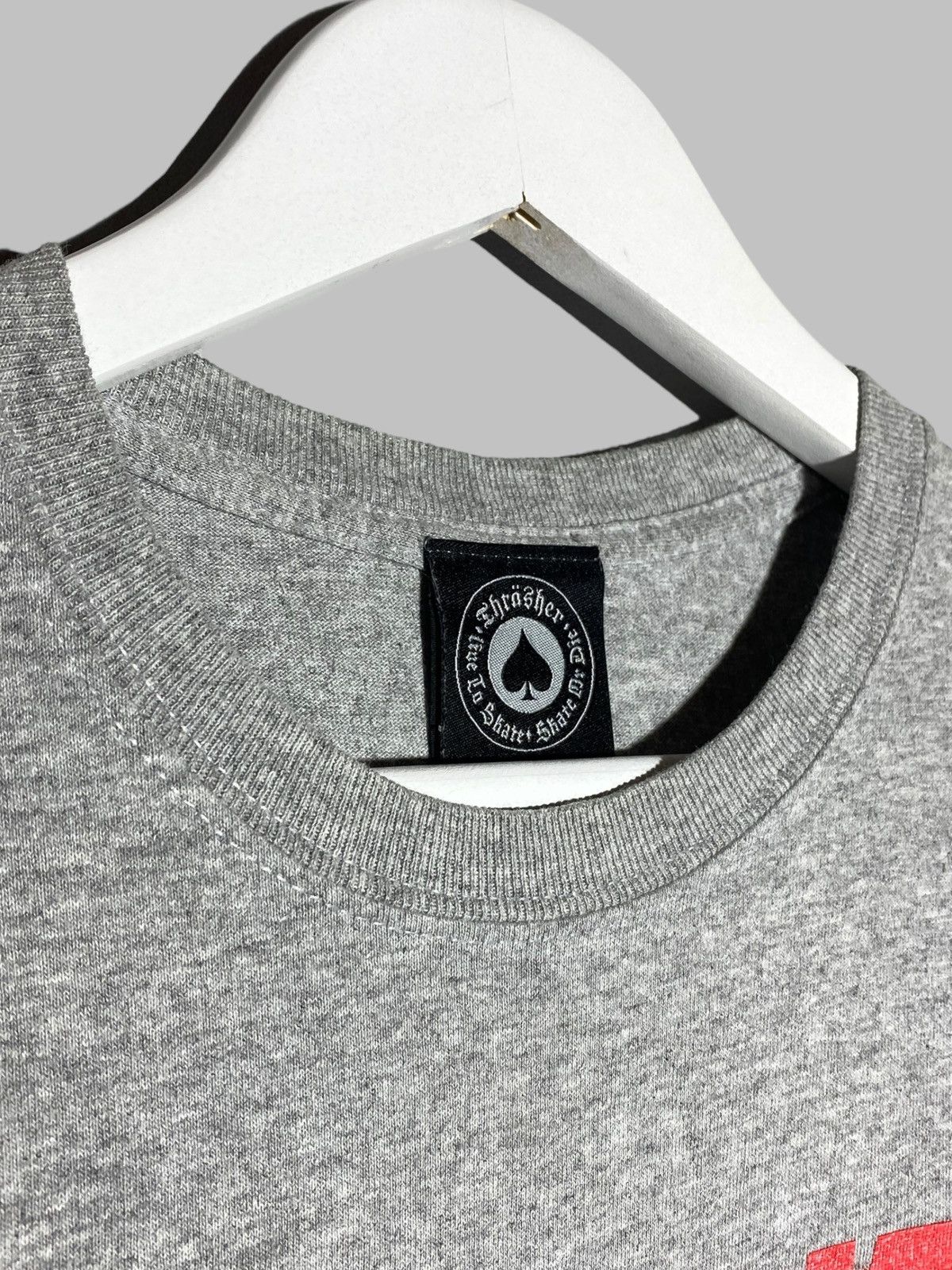 Thrasher 🔥 THRASHER GREY LOGO TEE SKATEBOARD MAGAZINE Y2K 🔥 Size US S / EU 44-46 / 1 - 6 Thumbnail