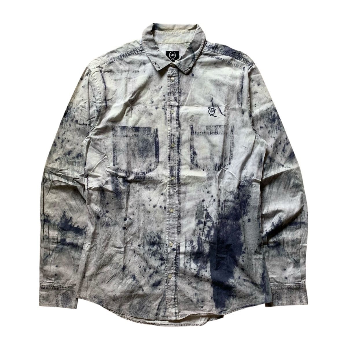 Alexander McQueen Alexander Mqueen Abstrach Pattern Shirt Button Up Pin Size US M / EU 48-50 / 2 - 1 Thumbnail