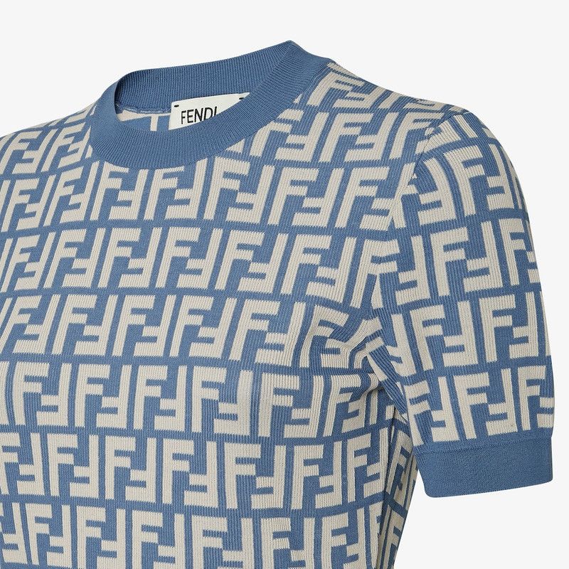 Fendi o1s1wg110426 Jumper in Blue Size S / US 4 / IT 40 - 3 Thumbnail