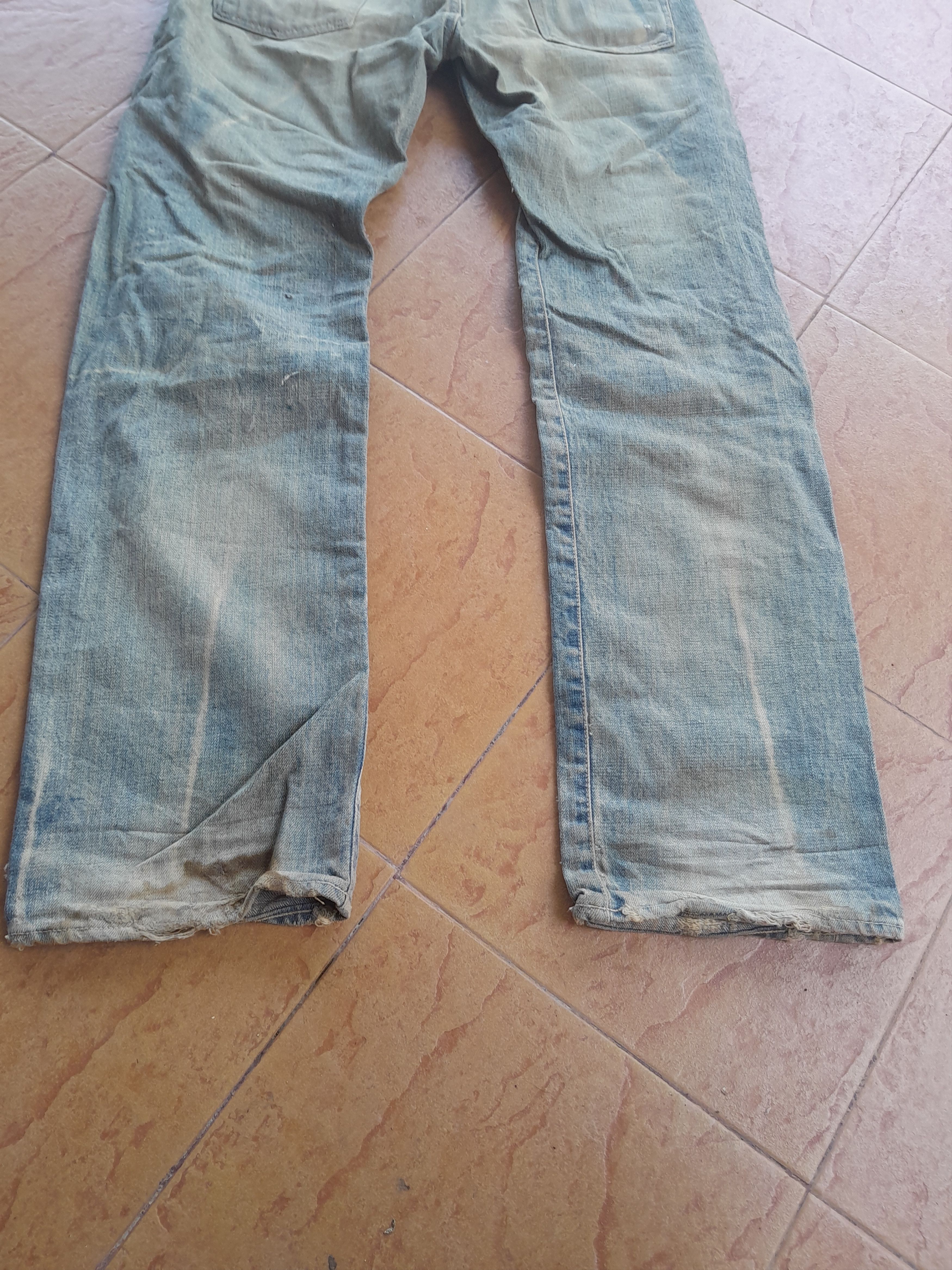 Japanese Brand ❗FINAL DROP❗SPELLBOUND DISTRESSED DIRTY DENIM Size US 32 / EU 48 - 9 Thumbnail
