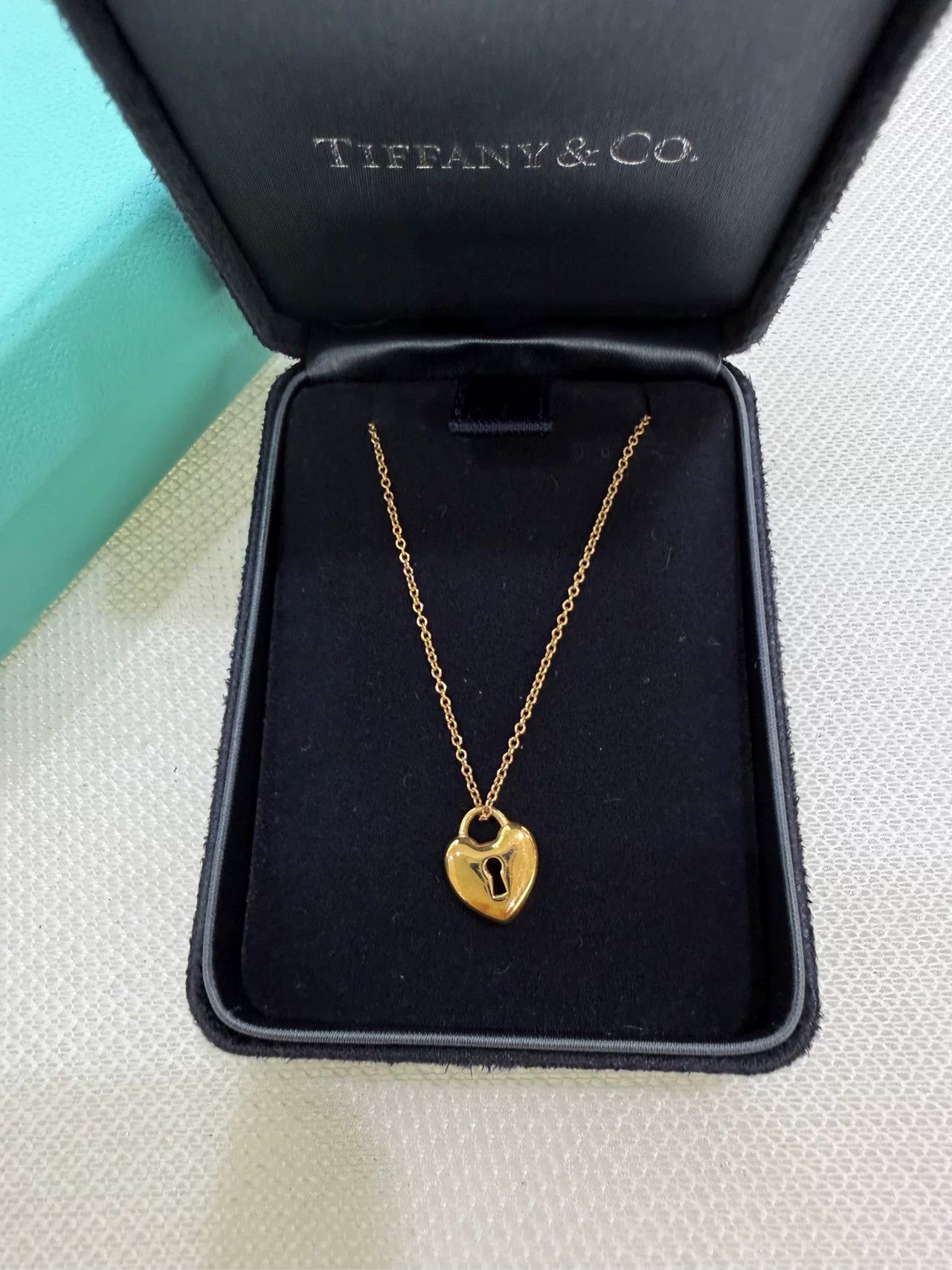 Tiffany & Co. Tiffany 18k Rose Gold Heart Lock Necklace Size ONE SIZE - 1 Thumbnail